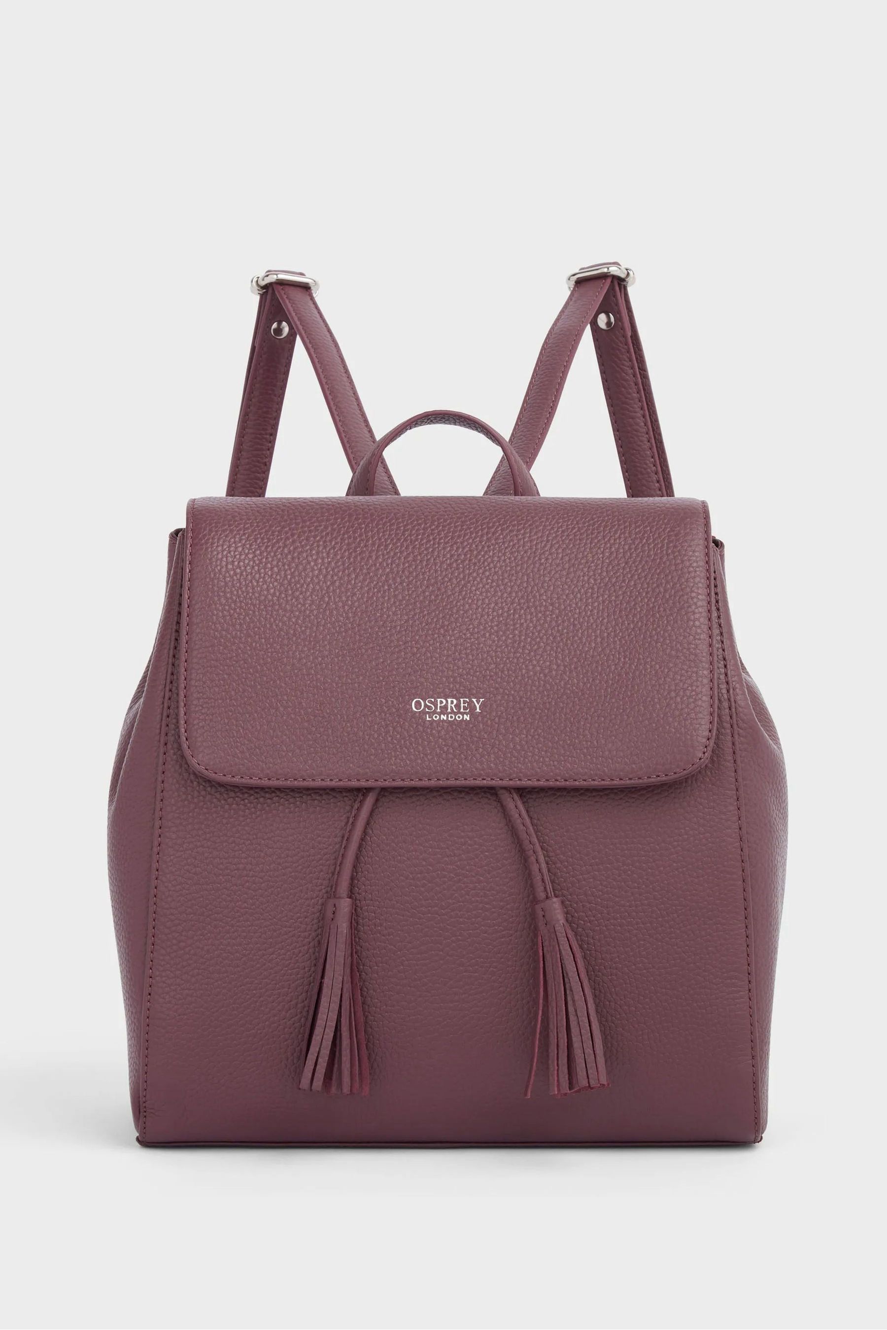 Buy Osprey London Red The Megan Leather Rucksack Bag from the Next UK