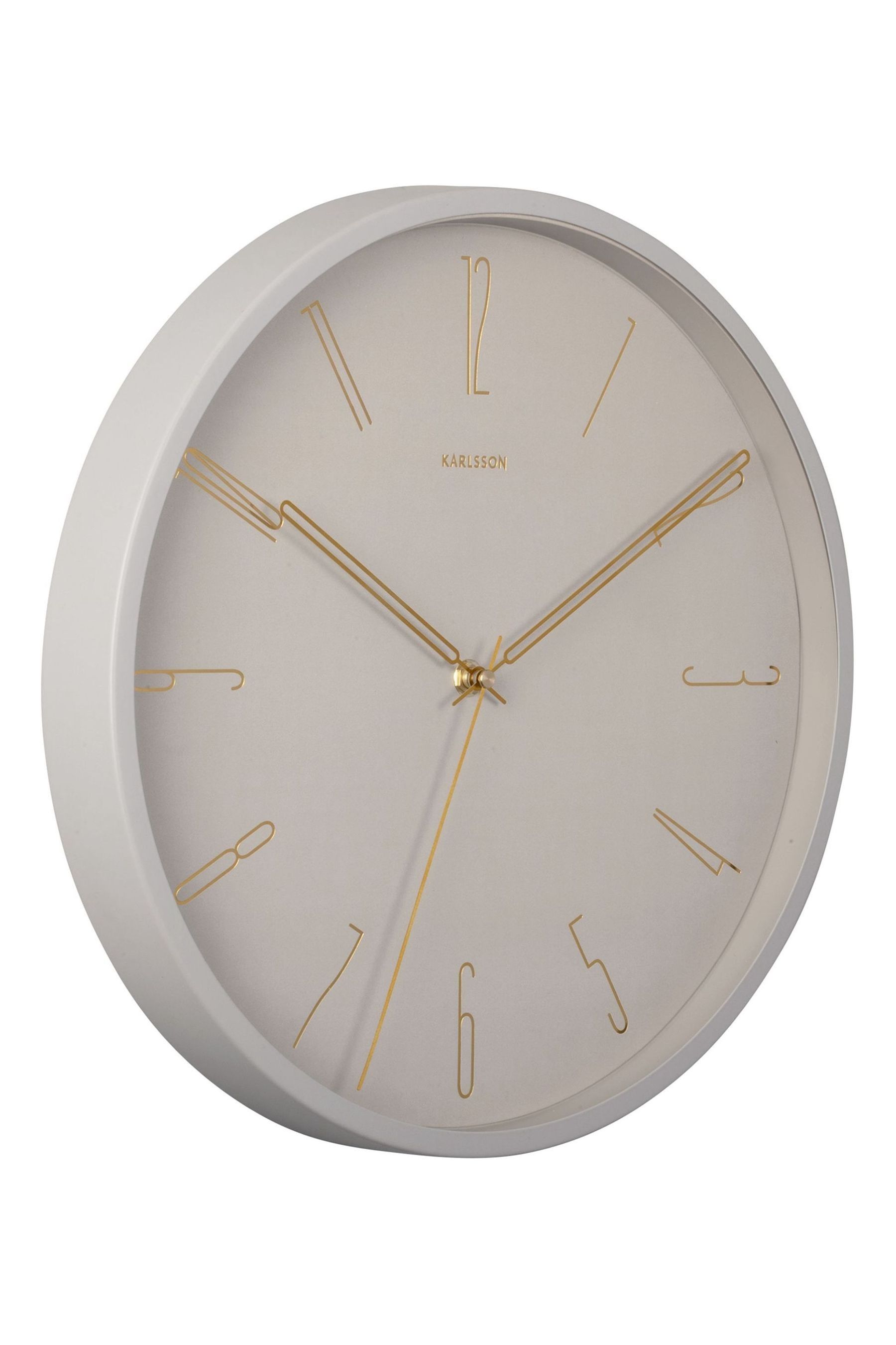 Buy Karlsson Grey Belle Numbers Wall Clock from the Next UK online shop