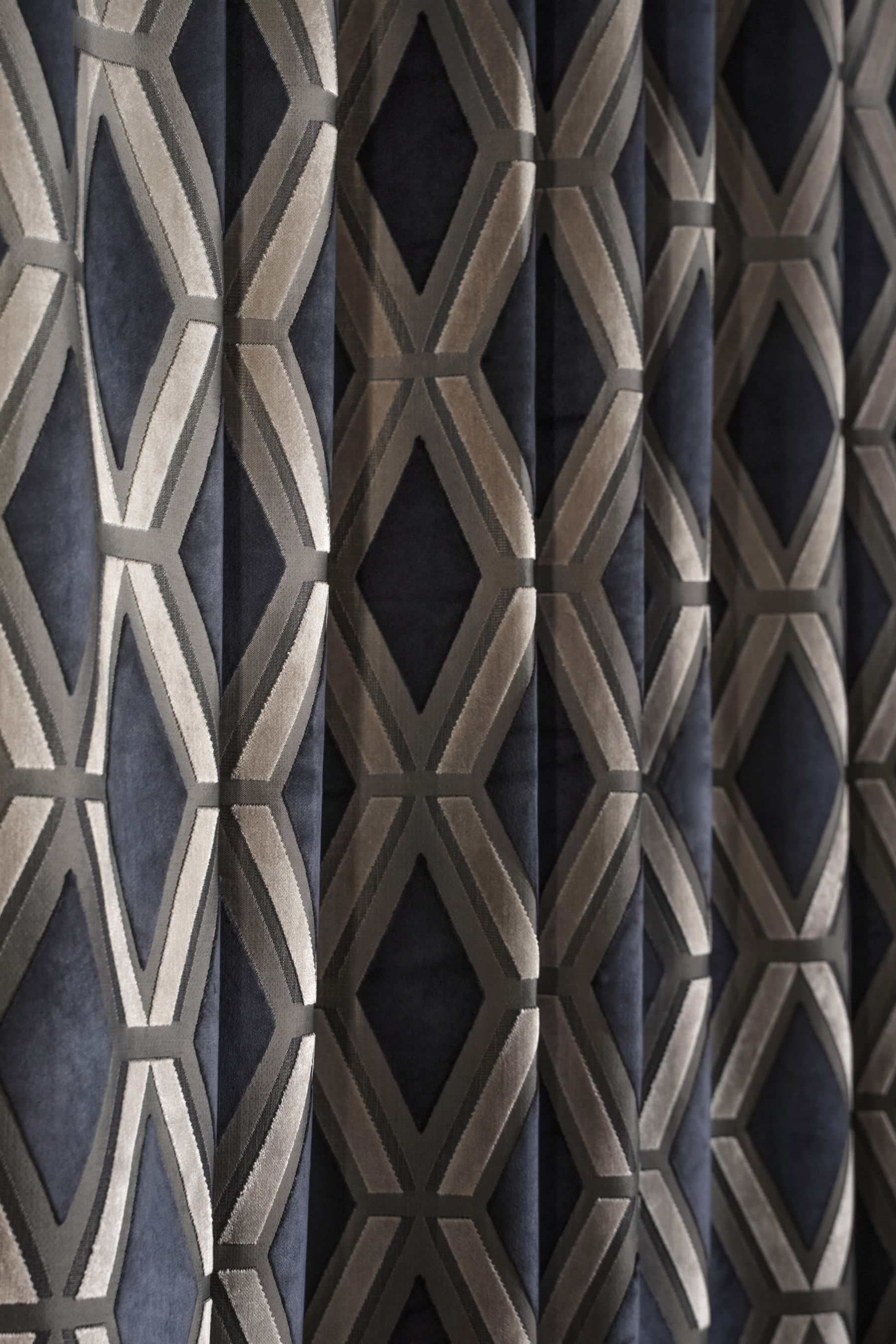 Buy Next Collection Luxe Heavyweight Geometric Cut Velvet Pencil Pleat