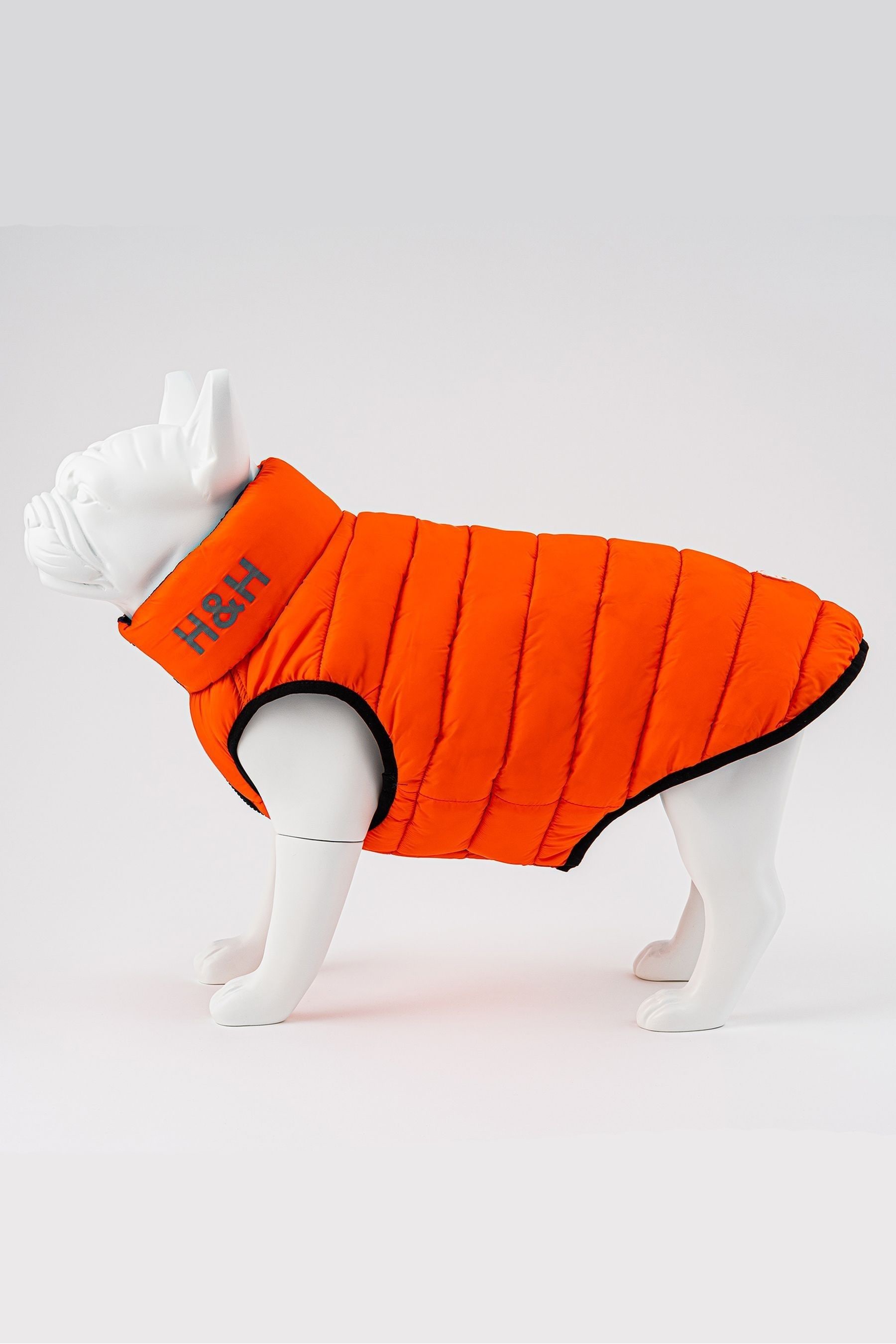 Buy Hugo & Hudson Dark Green and Grey Reversible Dog Puffer Jacket from ...