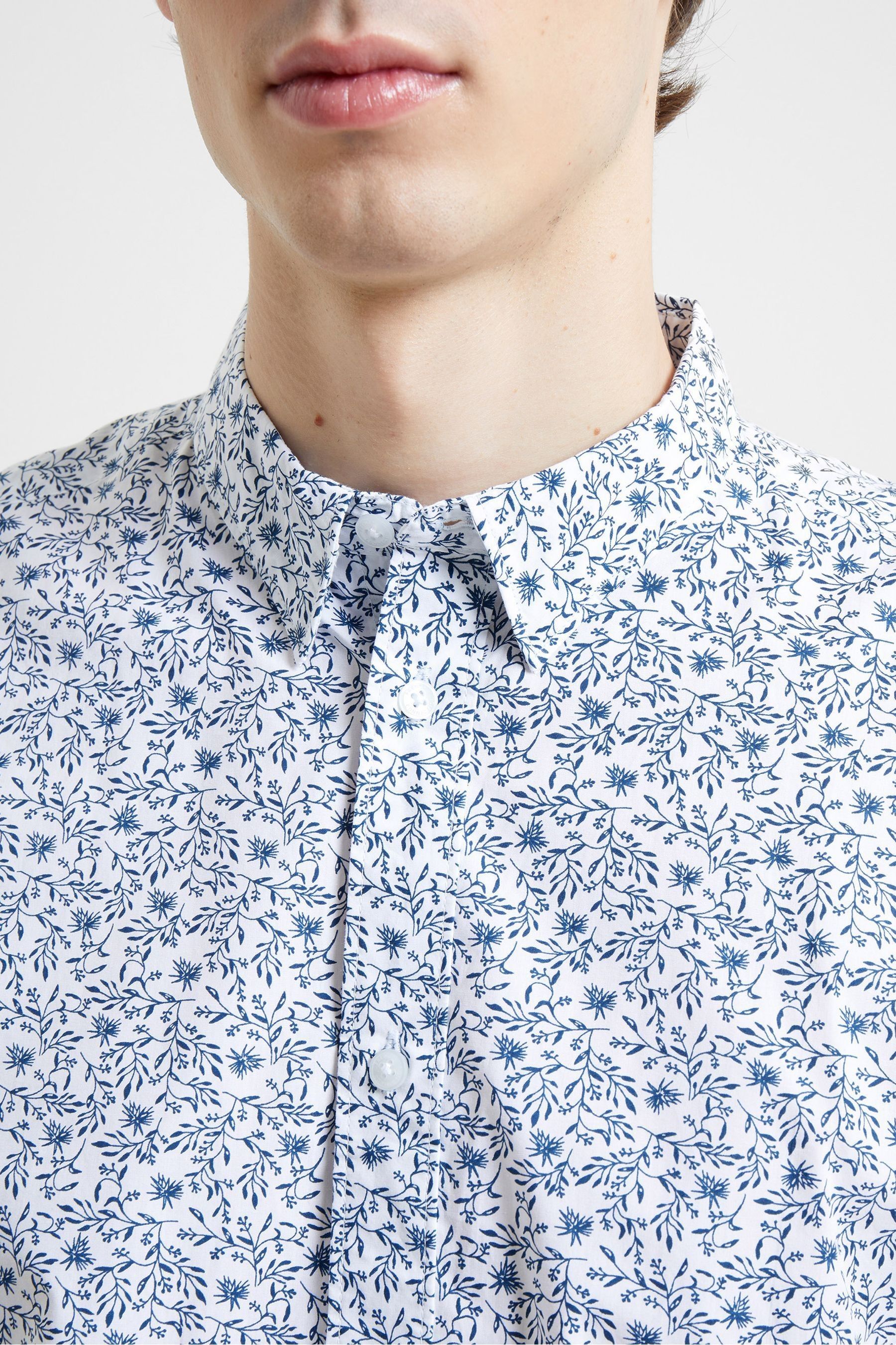 Buy French Connection Blue Floral Long Sleeve Shirt from the Next UK