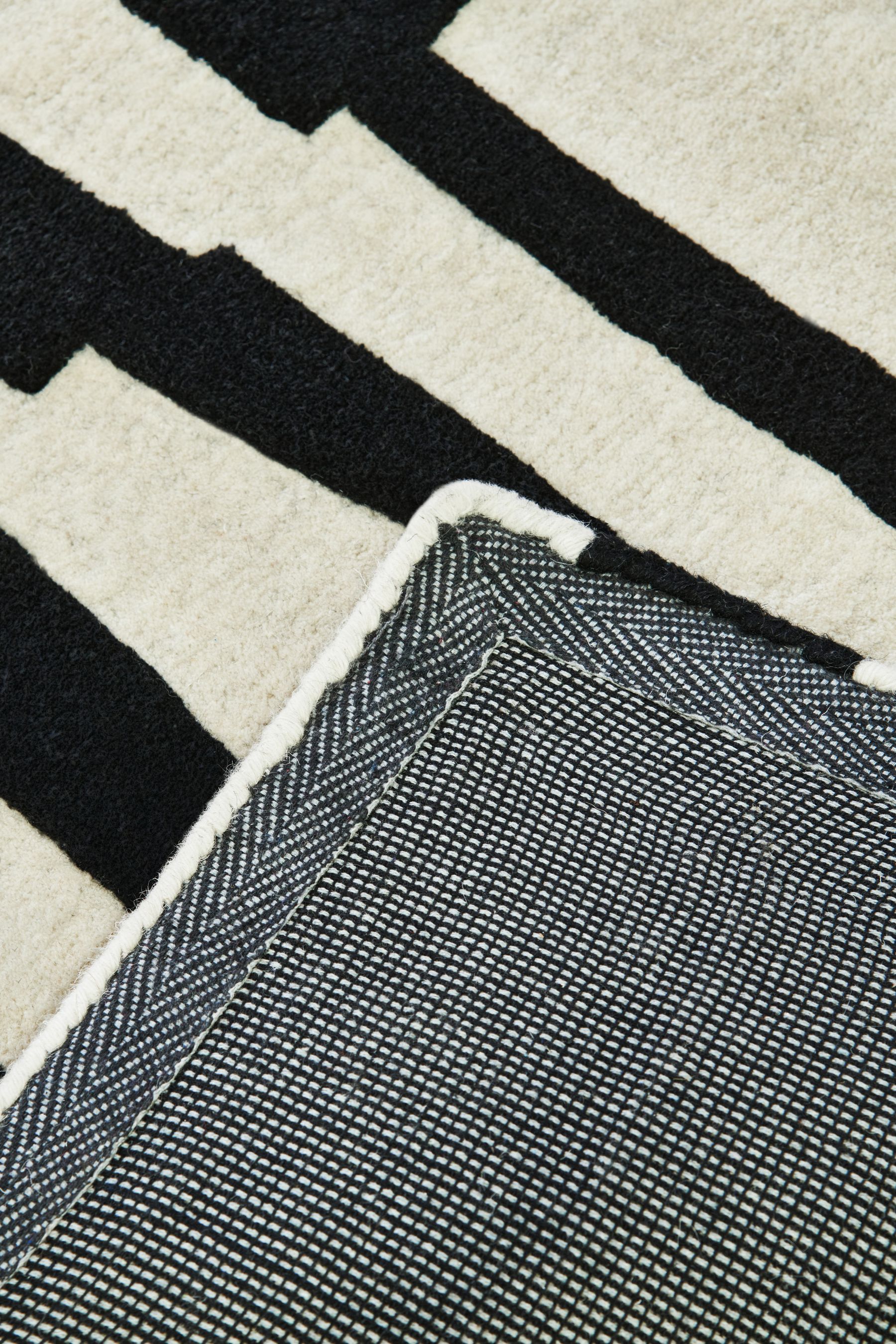 Buy Jasper Conran London Black/White Papercut Wool Rug from the Next UK