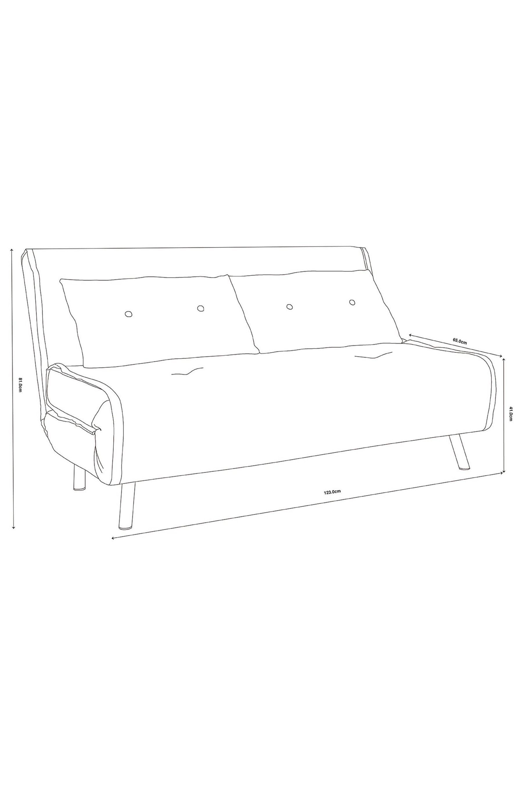 Buy Smooth Velvet Sapphire Blue Haru Sofa Bed from the Next UK