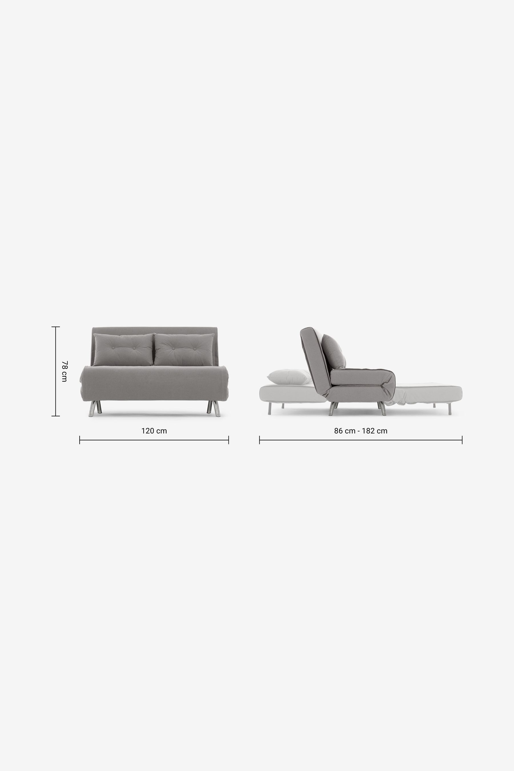 Buy Marshmallow Grey Haru Sofa Bed from the Next UK online shop