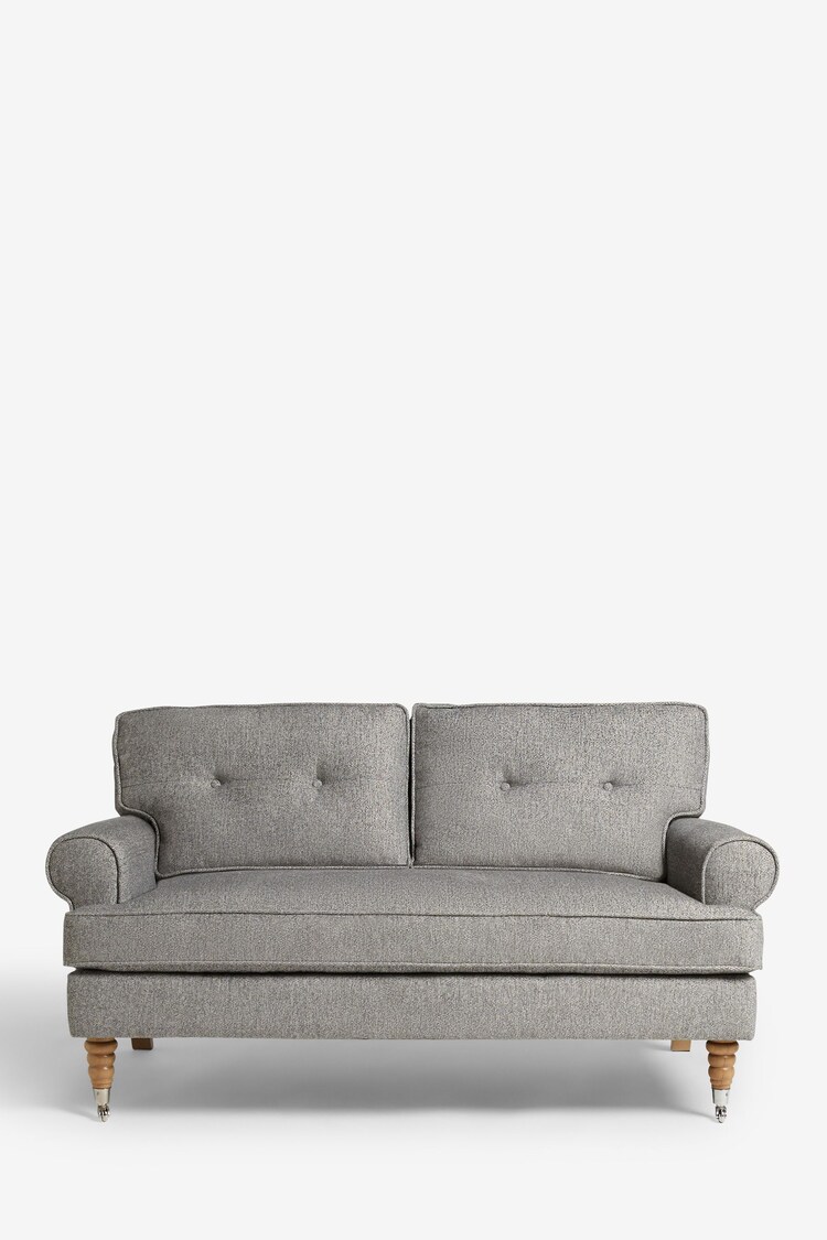 Tailored Chenille Mid Grey Delia Compact 2 Seater 'Sofa In A Box' - Image 1 of 1