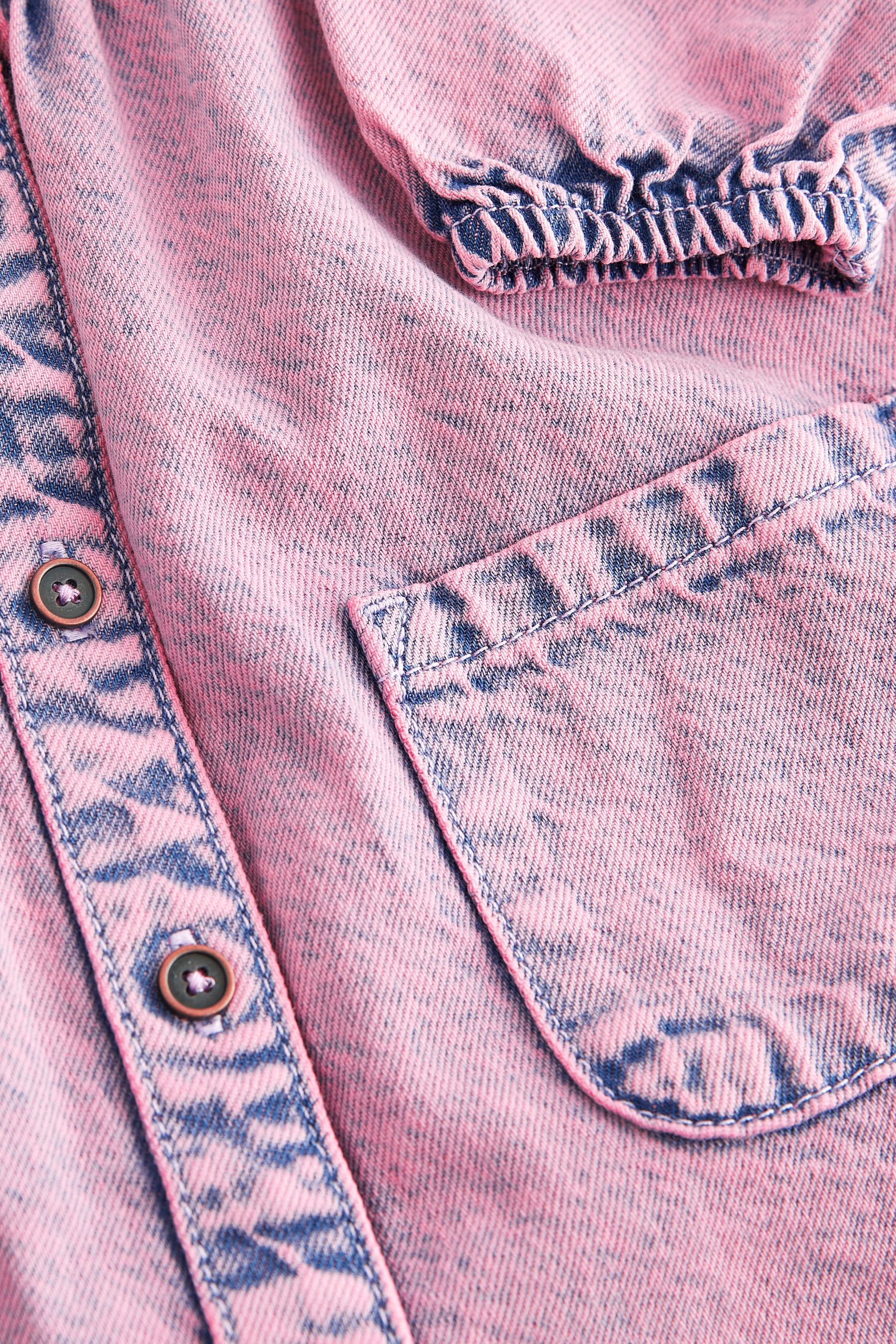 Buy Pink/Blue Denim Cotton Shirt Dress (3mths8yrs) from Next Ukraine
