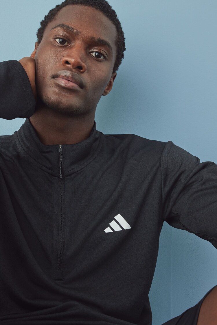 adidas Black Train Essentials Training Long Sleeve Sweatshirt - Image 1 of 1