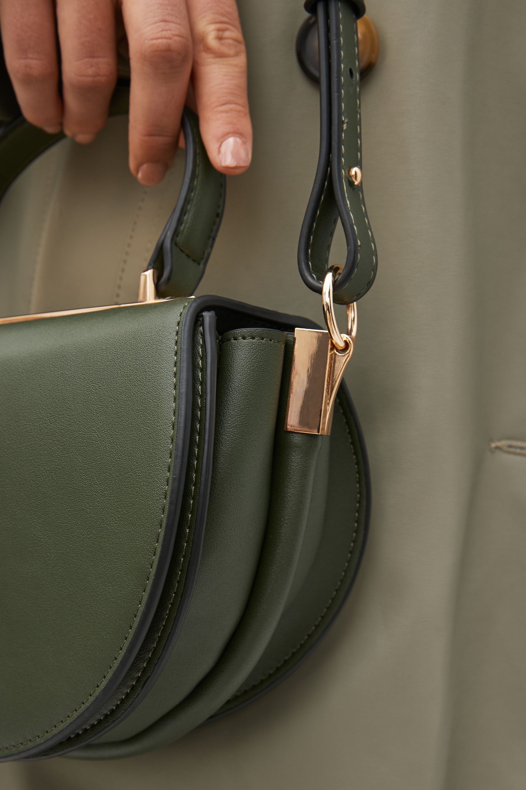 Buy Green Top Handle Saddle Bag from Next Ireland