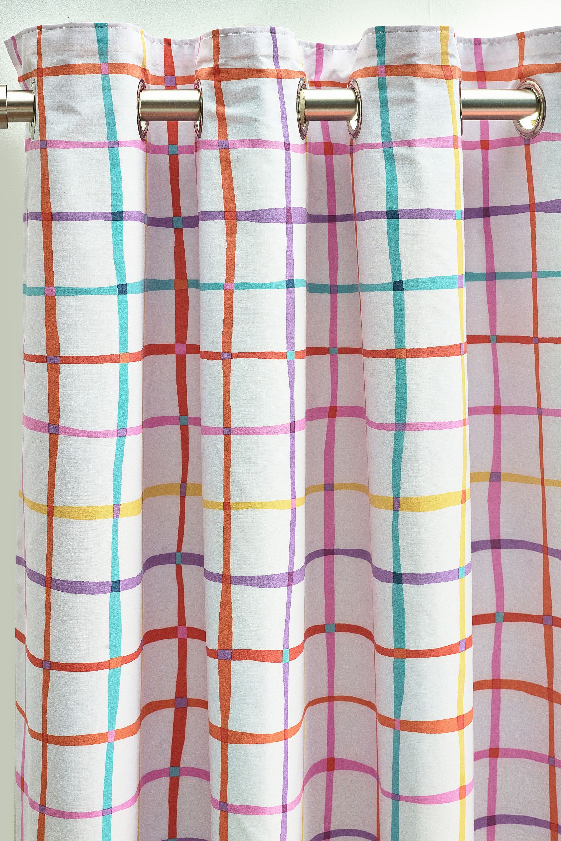Buy Multi Check Ombre Eyelet Blackout Curtains from Next Ireland