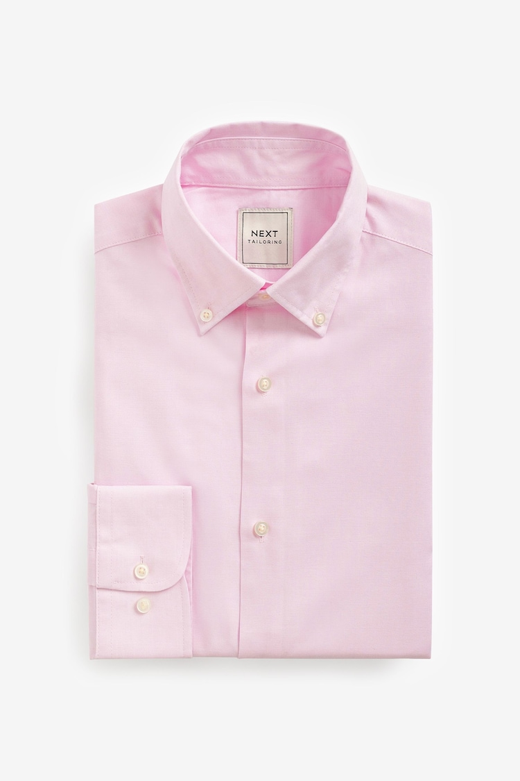 Light Pink Slim Fit Easy Care Single Cuff Oxford Shirt - Image 1 of 1