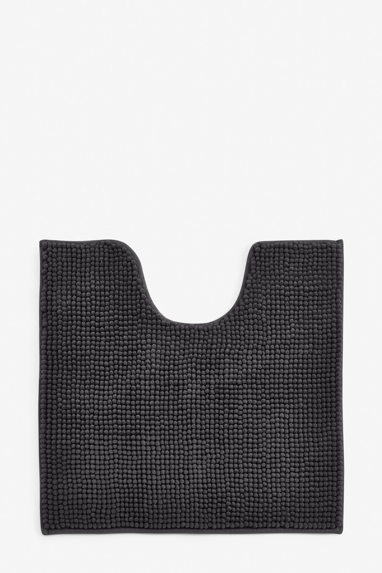 Dark Charcoal Grey Bobble Bath Mat - Image 1 of 1