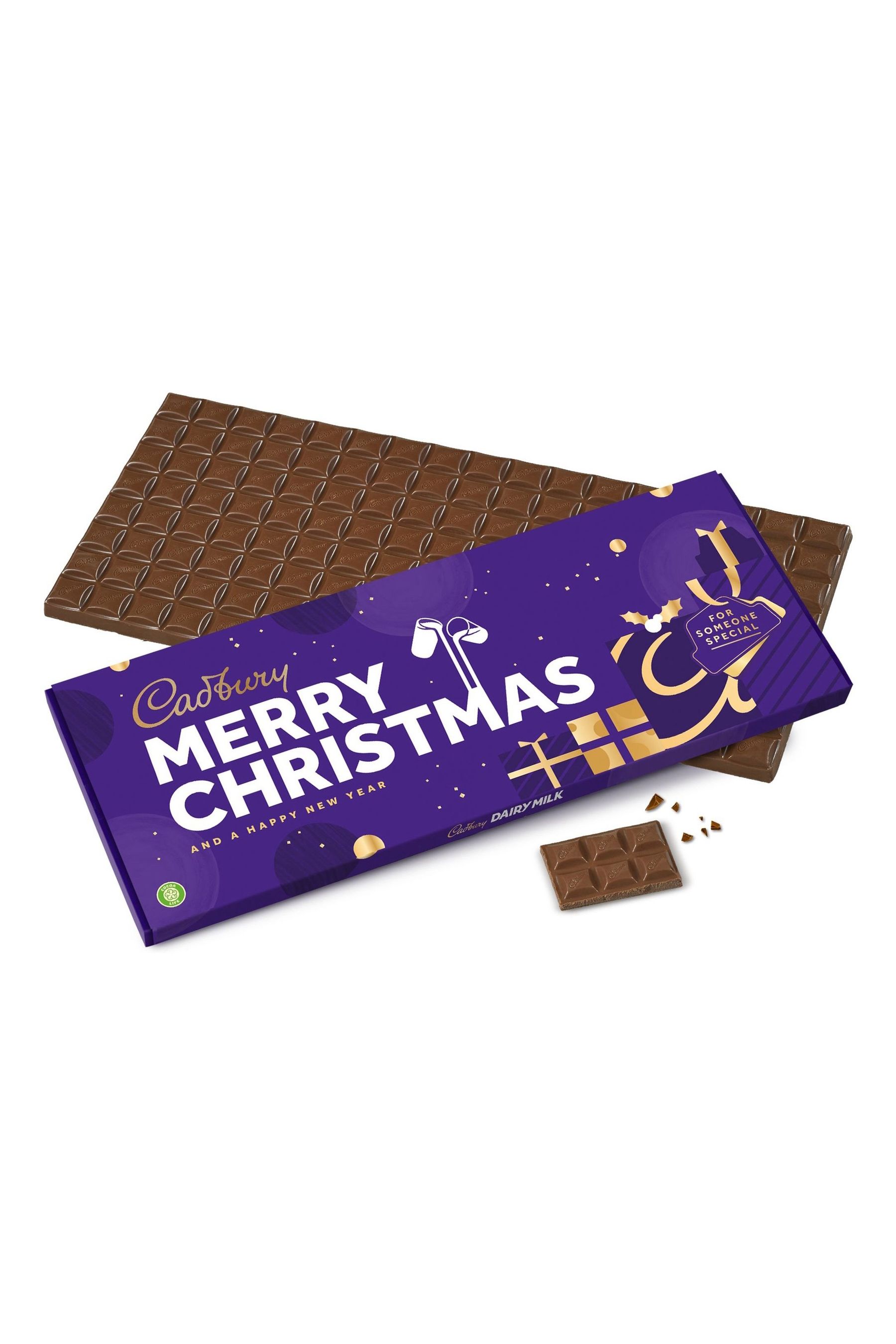 Buy Cadbury Clear Christmas Chocolate Dairy Milk Giant Bar 850g from