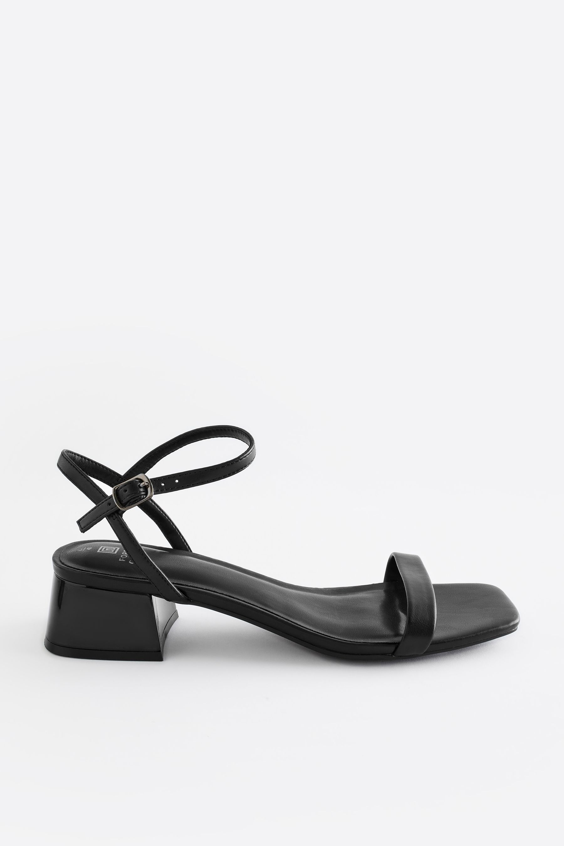 Buy Black Forever Comfort® Low Heel Sandals from the Next UK online shop