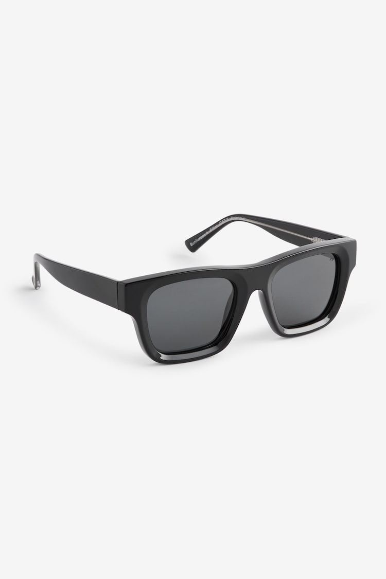 Black Wayfarer Polarised Sunglasses - Image 1 of 1