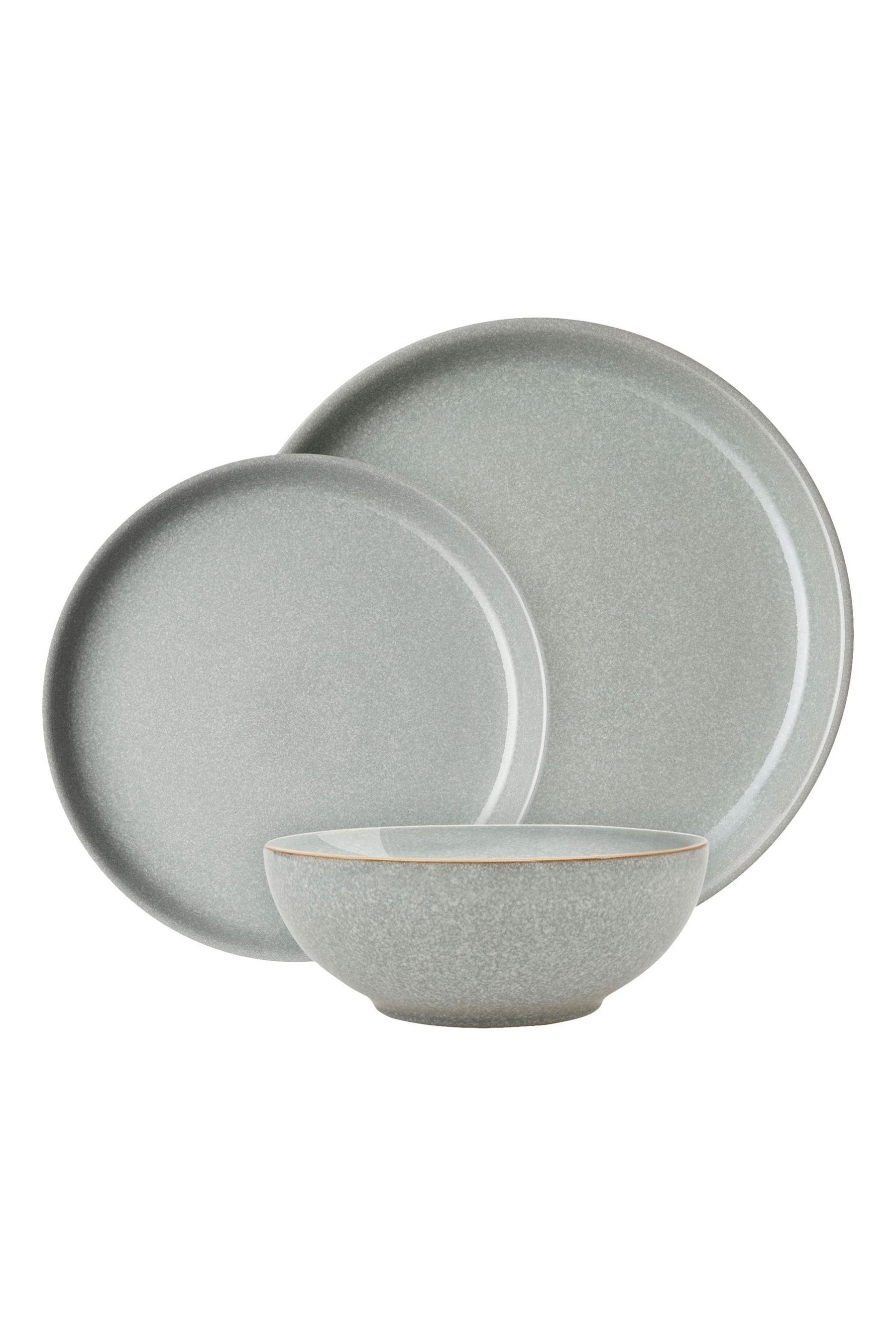 Buy Denby Grey Elements Coupe 12 Piece Dinnerware Set from the Next UK