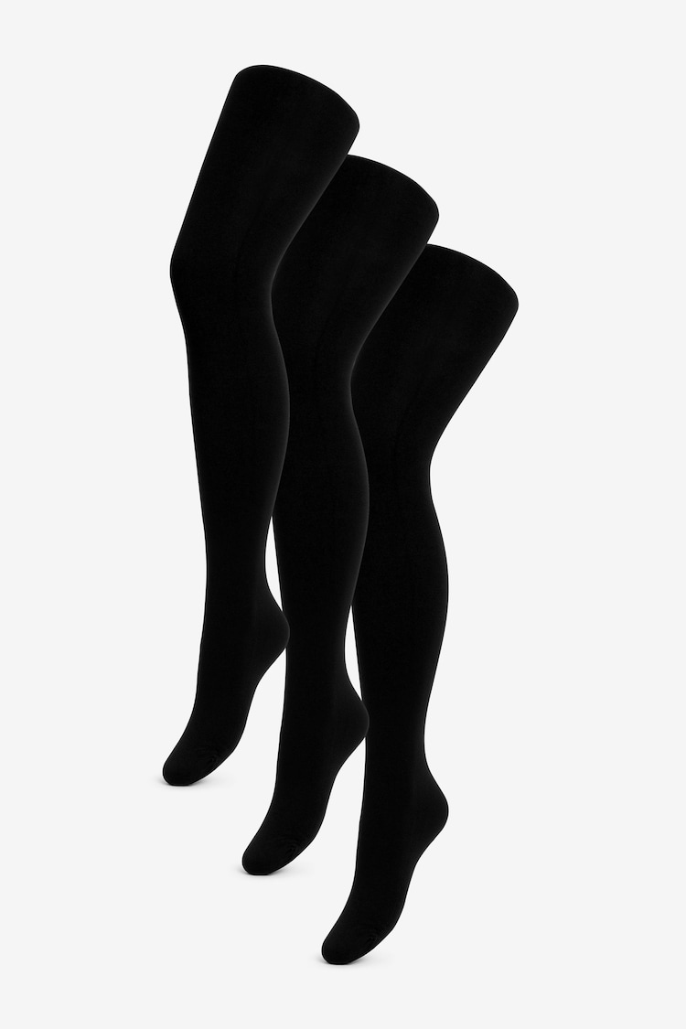 Черный - Pretty Polly 60 Denier Opaques 3D Grey Tights - Изображение 1 из 1