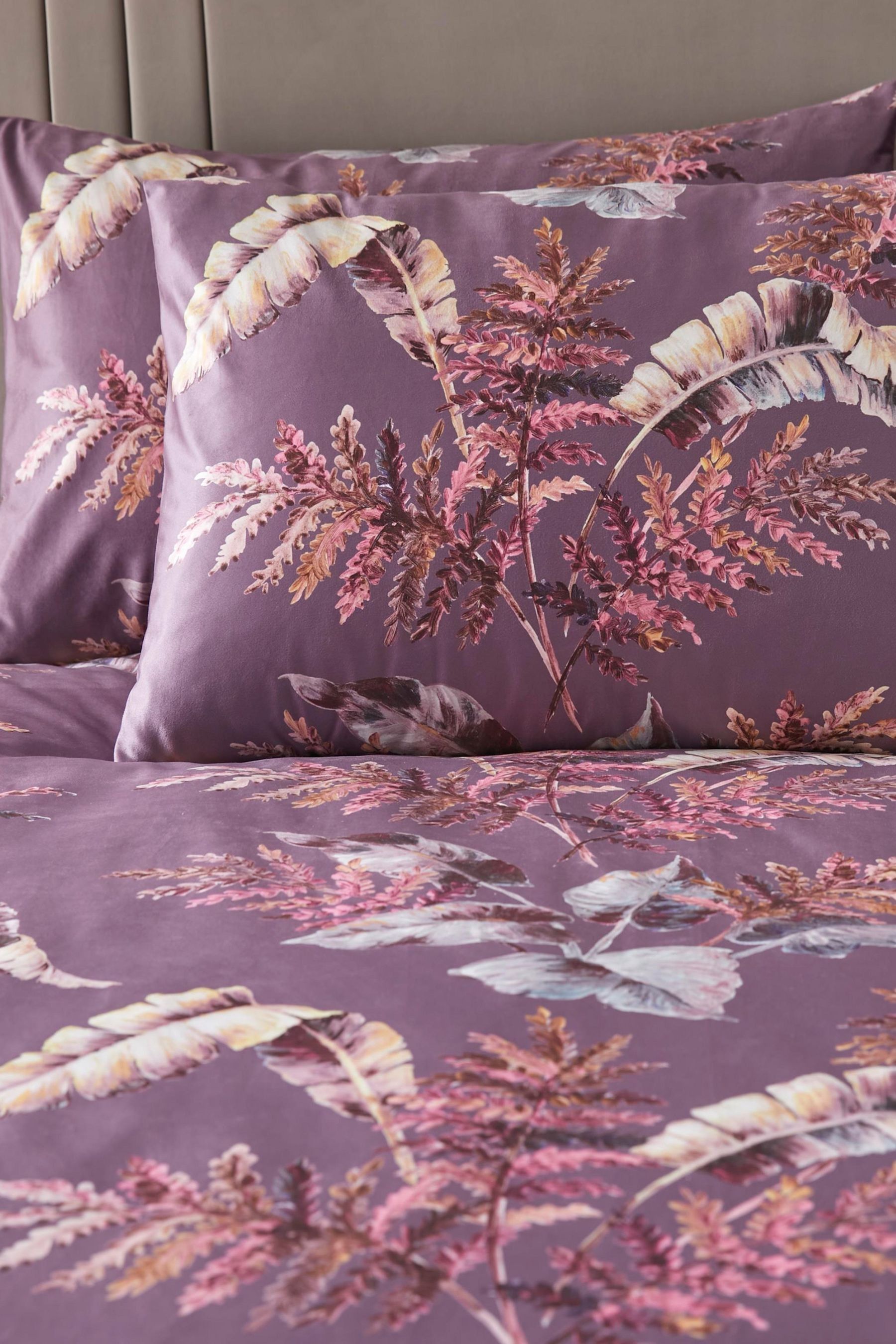 Buy Soiree Purple Josette Luxe Velvet Duvet Cover Set from the Next UK