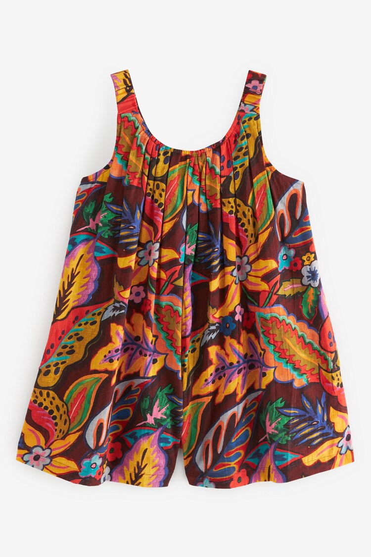 Tropical Print Cotton Playsuit (3-16yrs) - Image 1 of 1