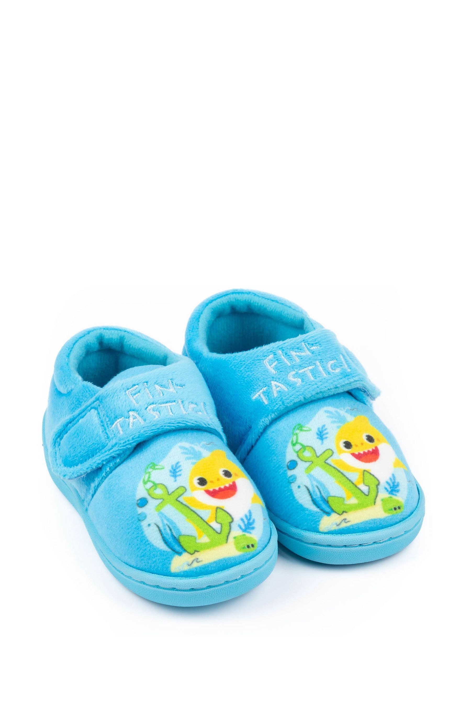 Buy Vanilla Underground Blue Baby Shark Slippers from the Next UK
