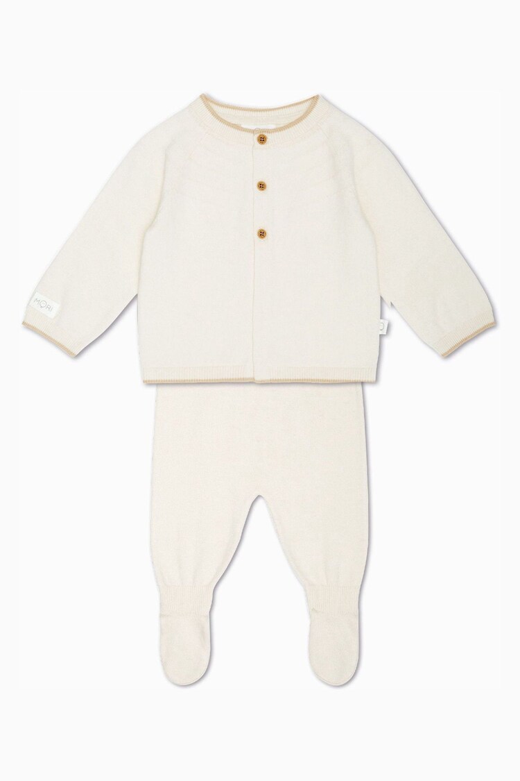 MORI Cotton Knitted Jumper & Leggings Baby Gift Set - Image 1 of 1
