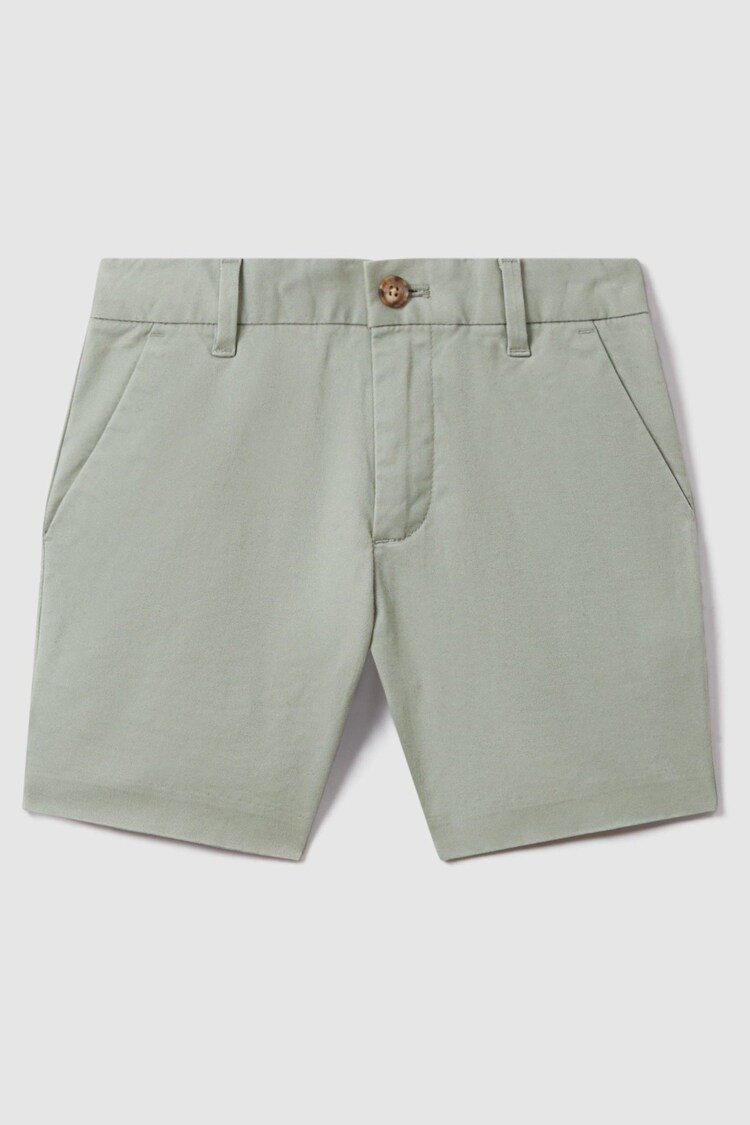 Reiss Pistachio Wicket 9-13 yrs Casual Chino Shorts - Image 1 of 1