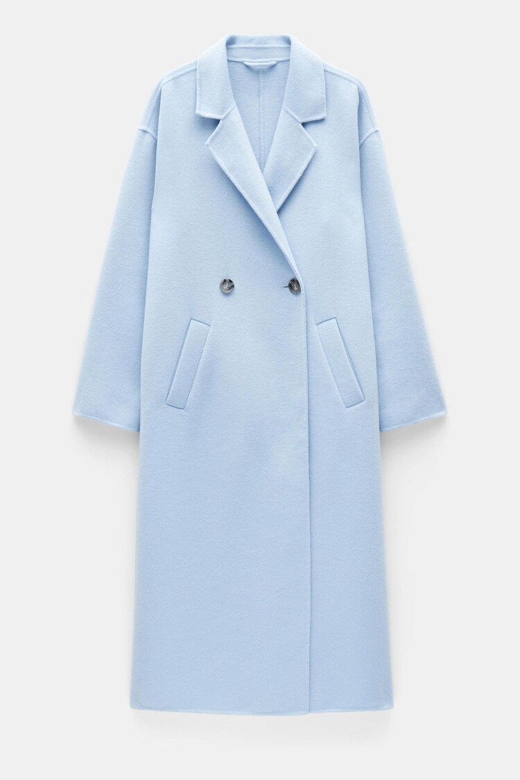 Hush Blue Iris Relaxed Long Coat - Image 1 of 1
