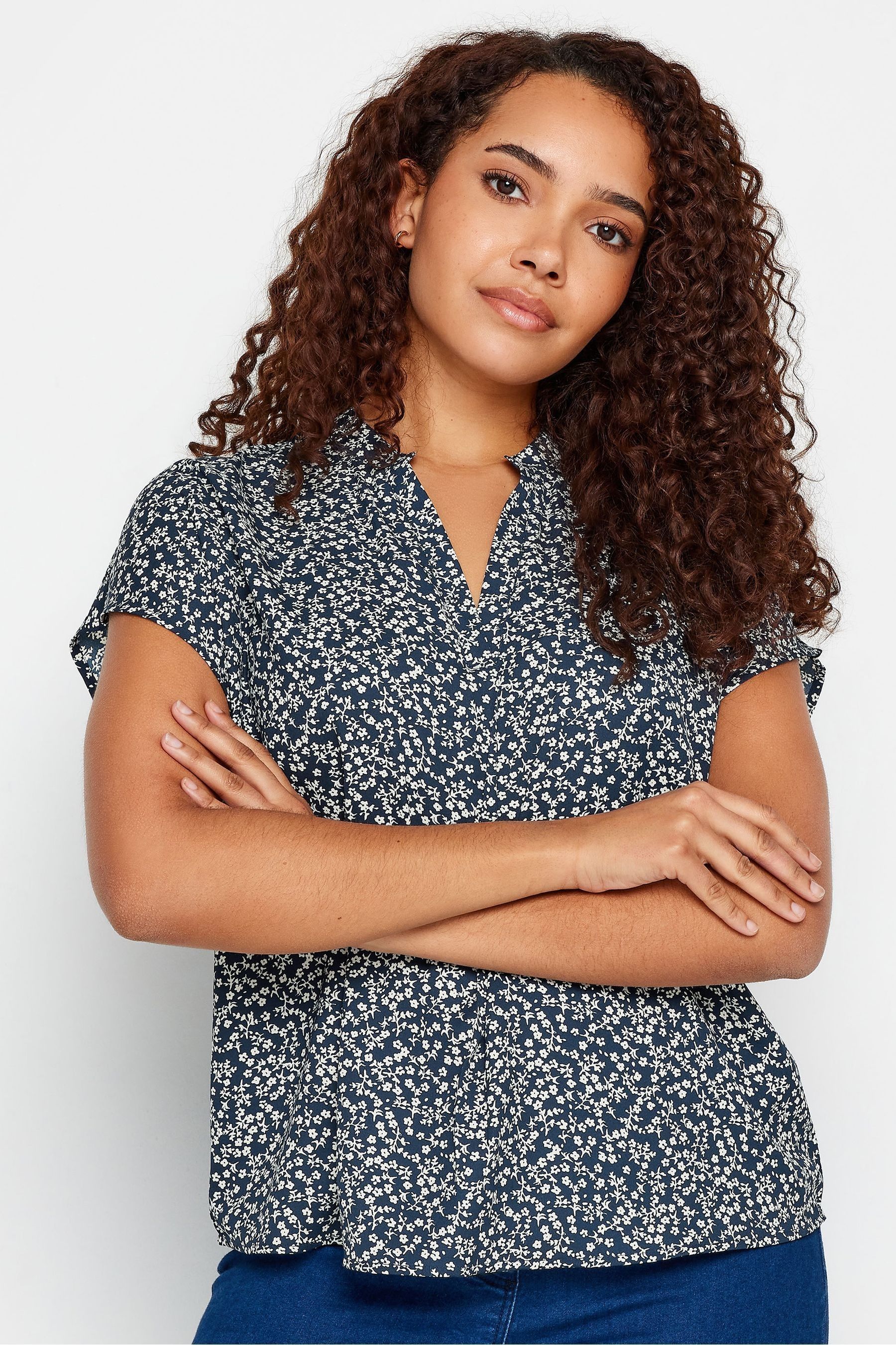 Buy M&Co Blue Animal Print Blouse from the Next UK online shop