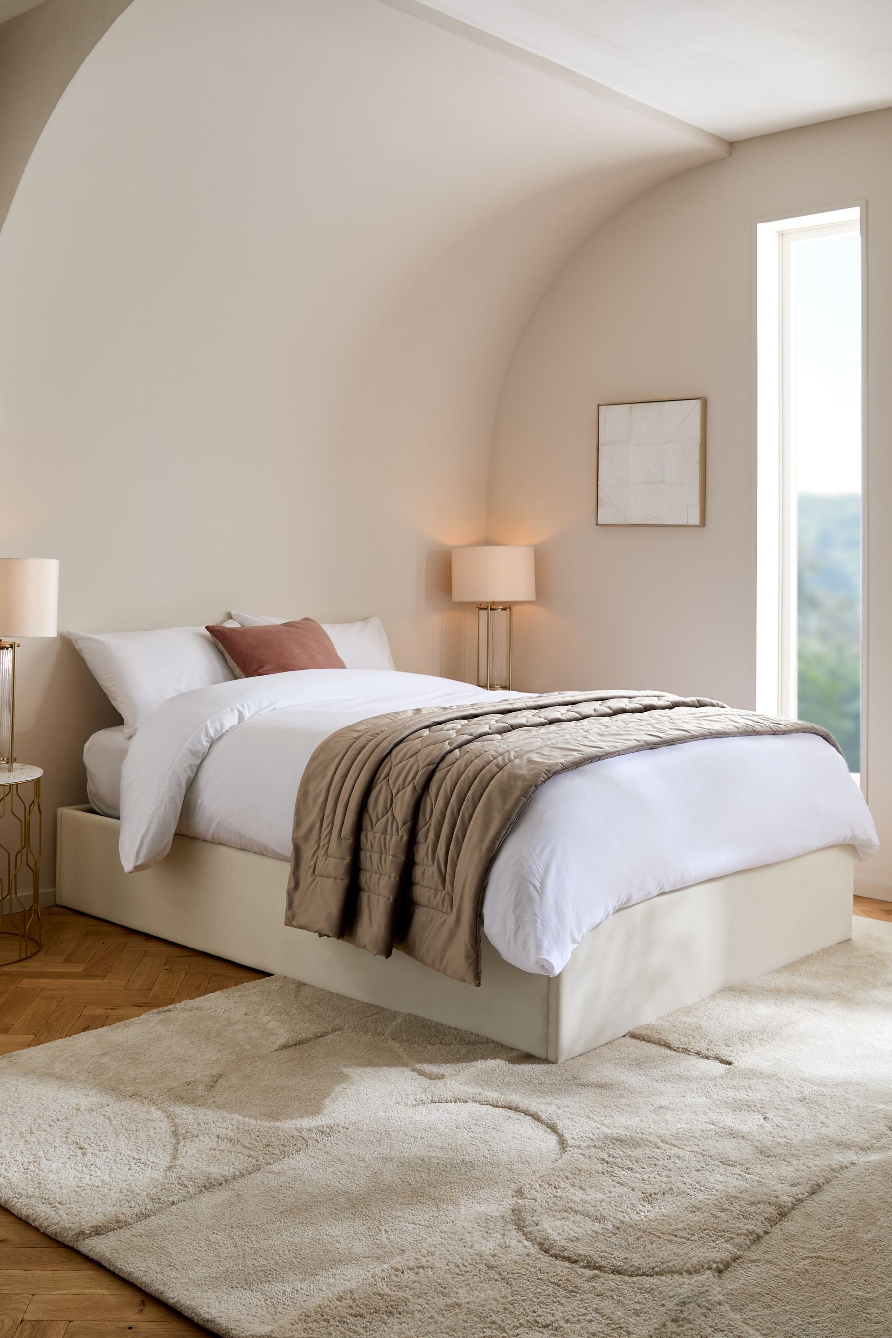 Buy Matson Upholstered Ottoman Storage Divan Bed from Next Ireland