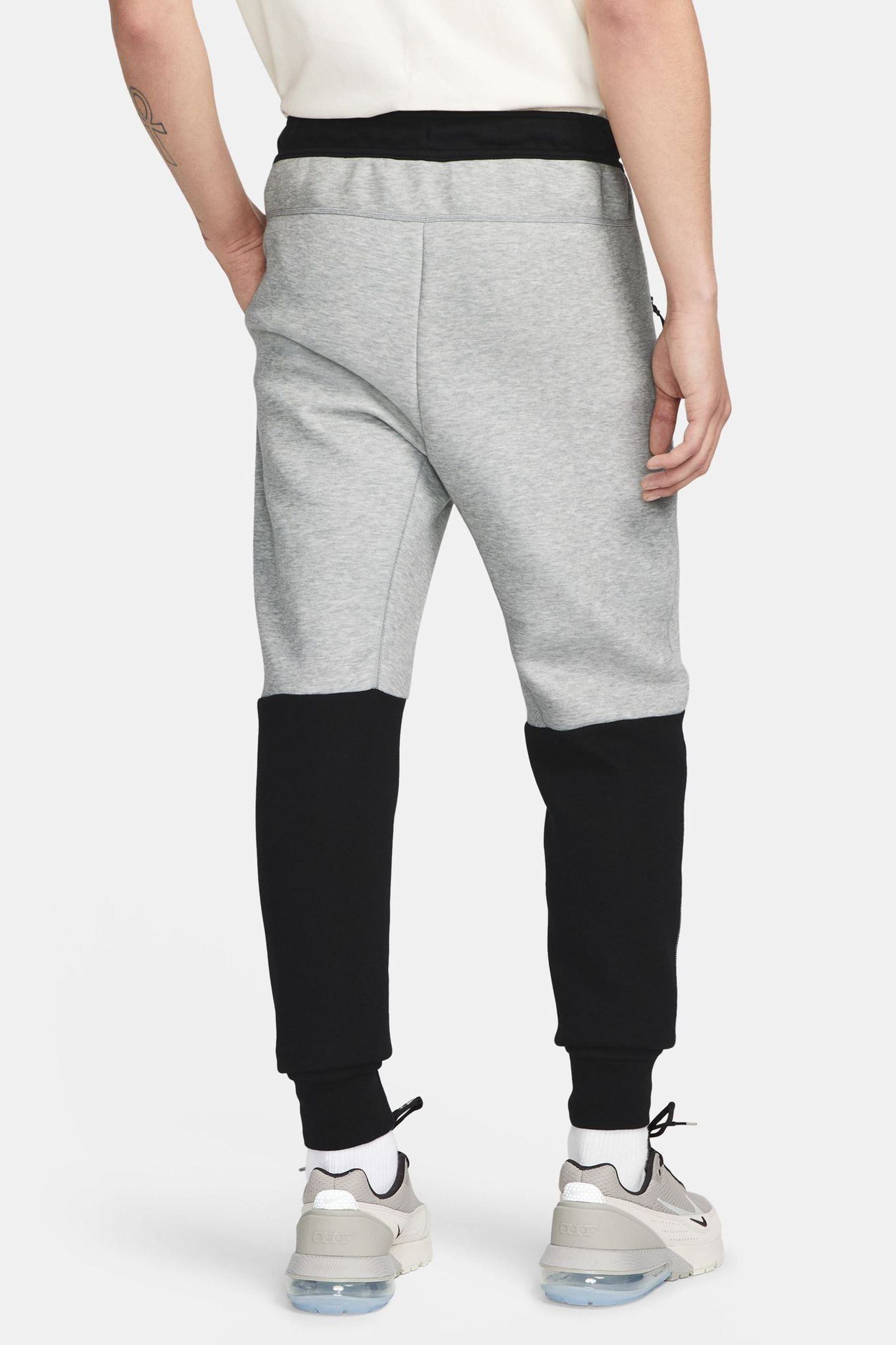 Buy Nike Black/Grey Tech Fleece Joggers from the Next UK online shop