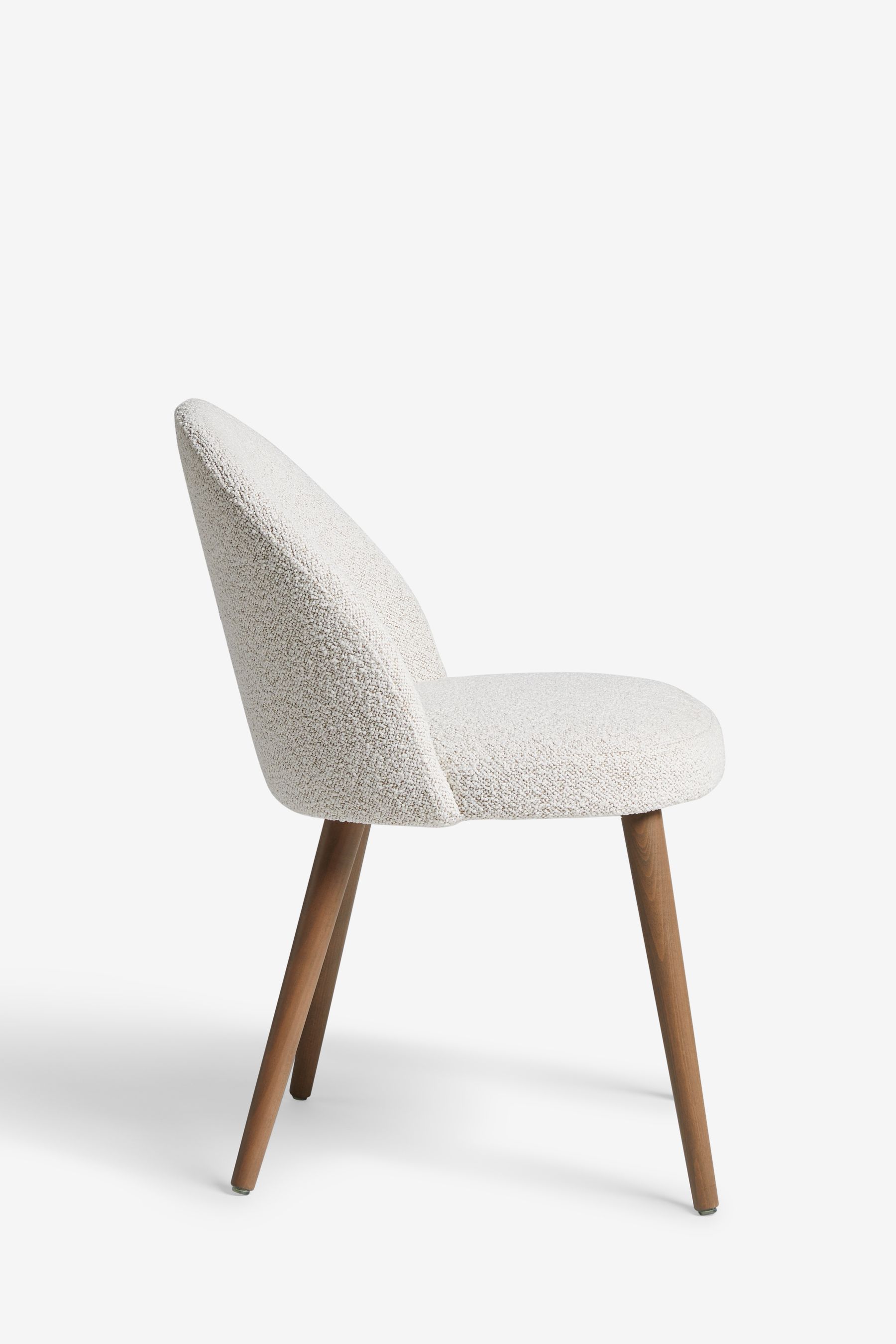 Buy Set of 2 Casual Boucle Light Natural Newman Walnut Effect Leg ...