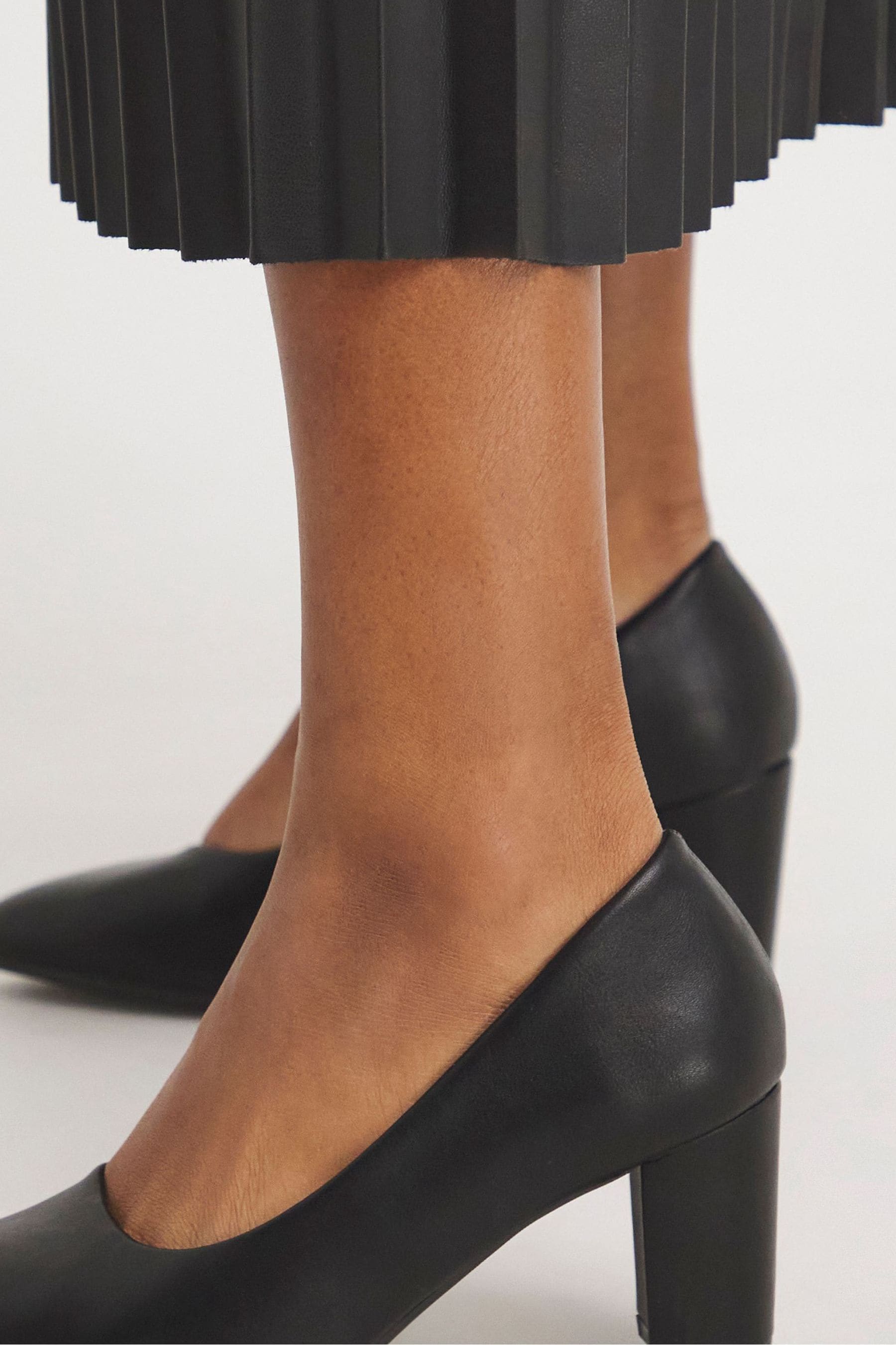 Buy JD Williams Black Super Comfort Flexible Court Shoes In Extra Wide