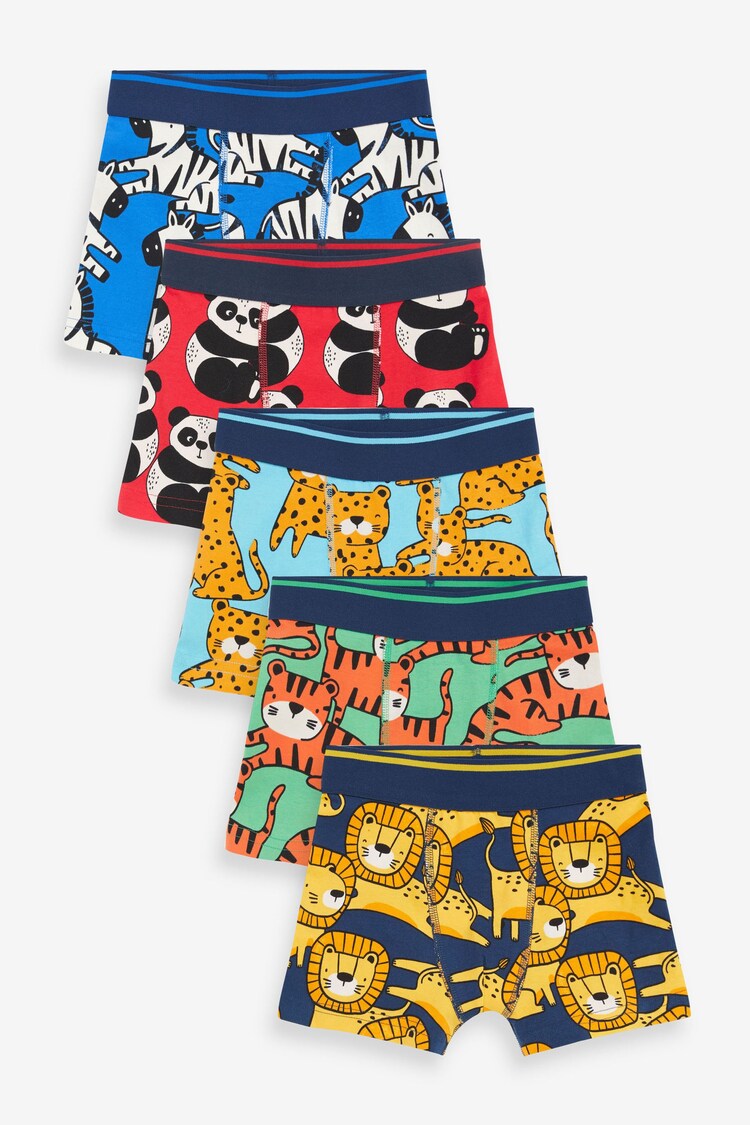 Bright Animal Print Trunks 5 Pack (1.5-16yrs) - Image 1 of 1