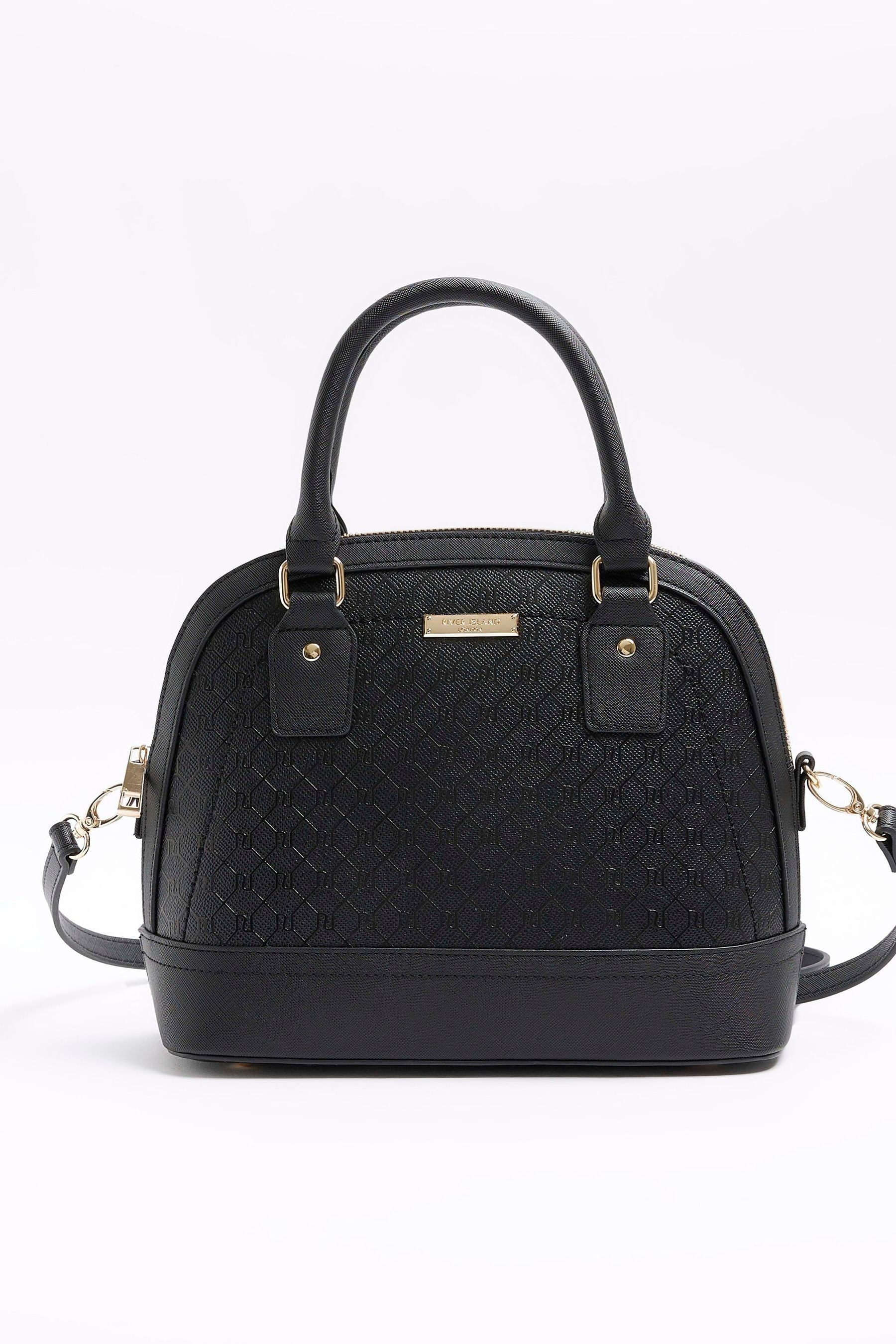 Buy River Island Black Monogram Kettle Bag from Next Ireland