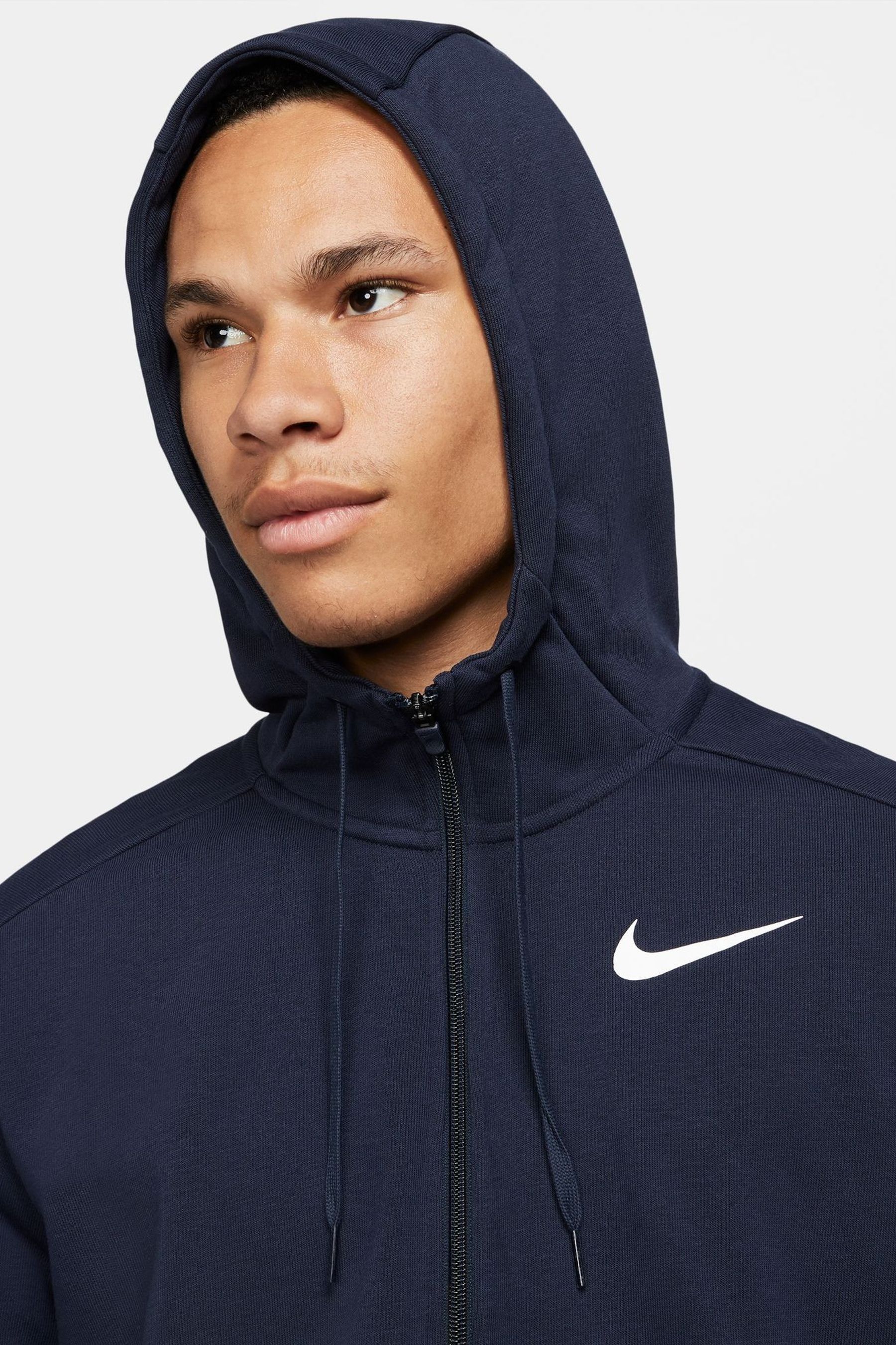 Buy Nike Navy Dri-FIT Zip Through Training Hoodie from the Next UK ...