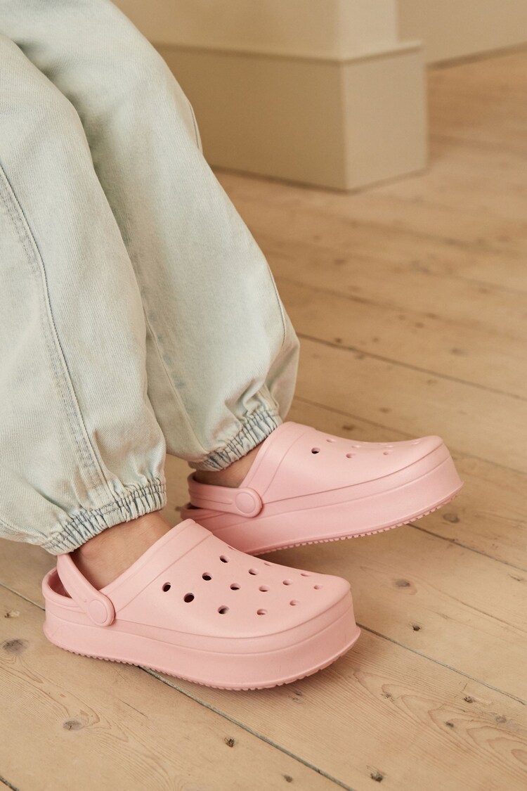 Pink Chunky Clogs - Image 1 of 1