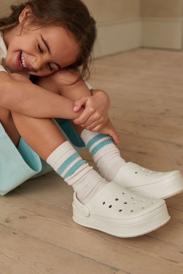 White Chunky Clogs - Image 1 of 1