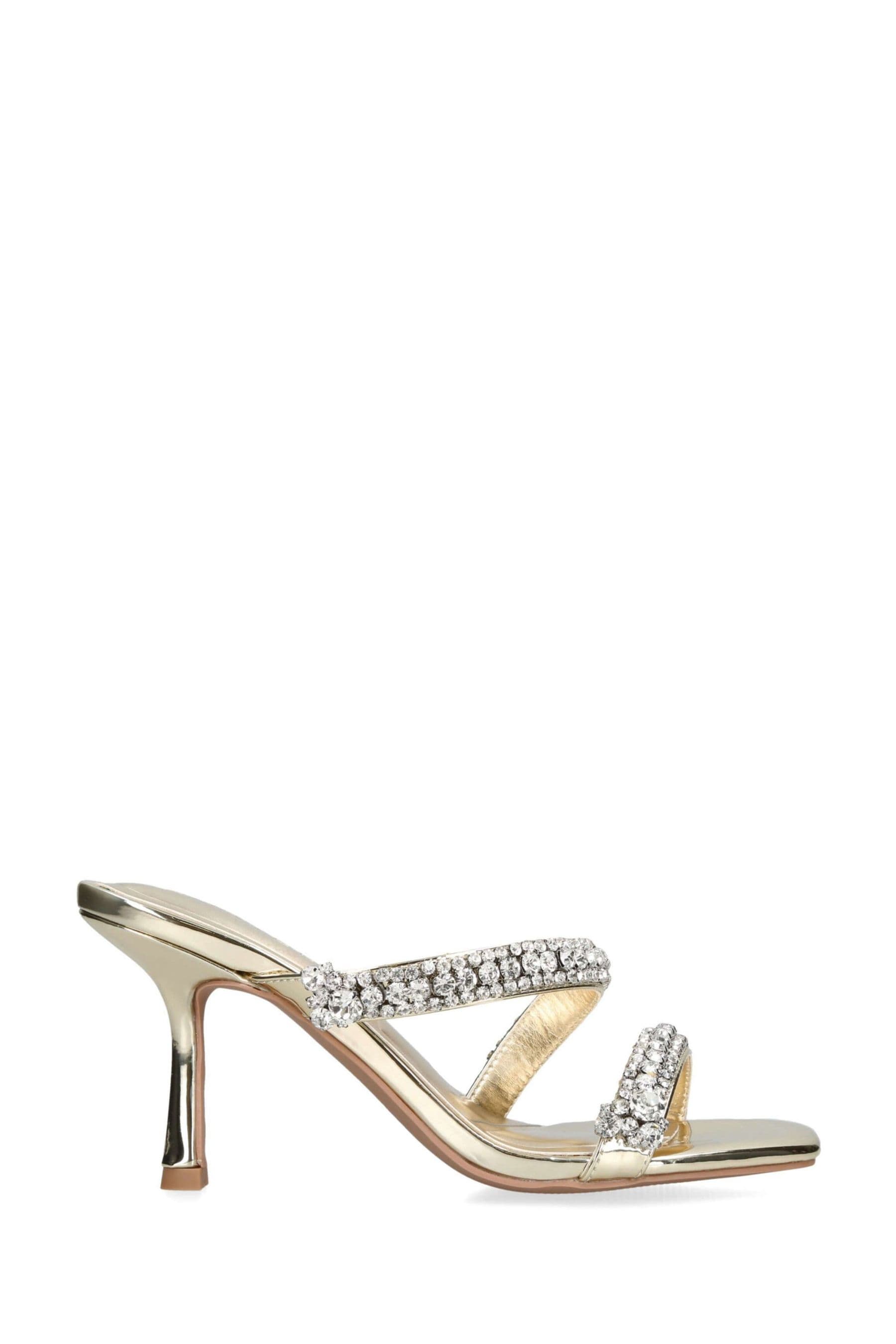 Buy Carvela Gold Symmetry Crystal Mule Sandals from the Next UK online shop