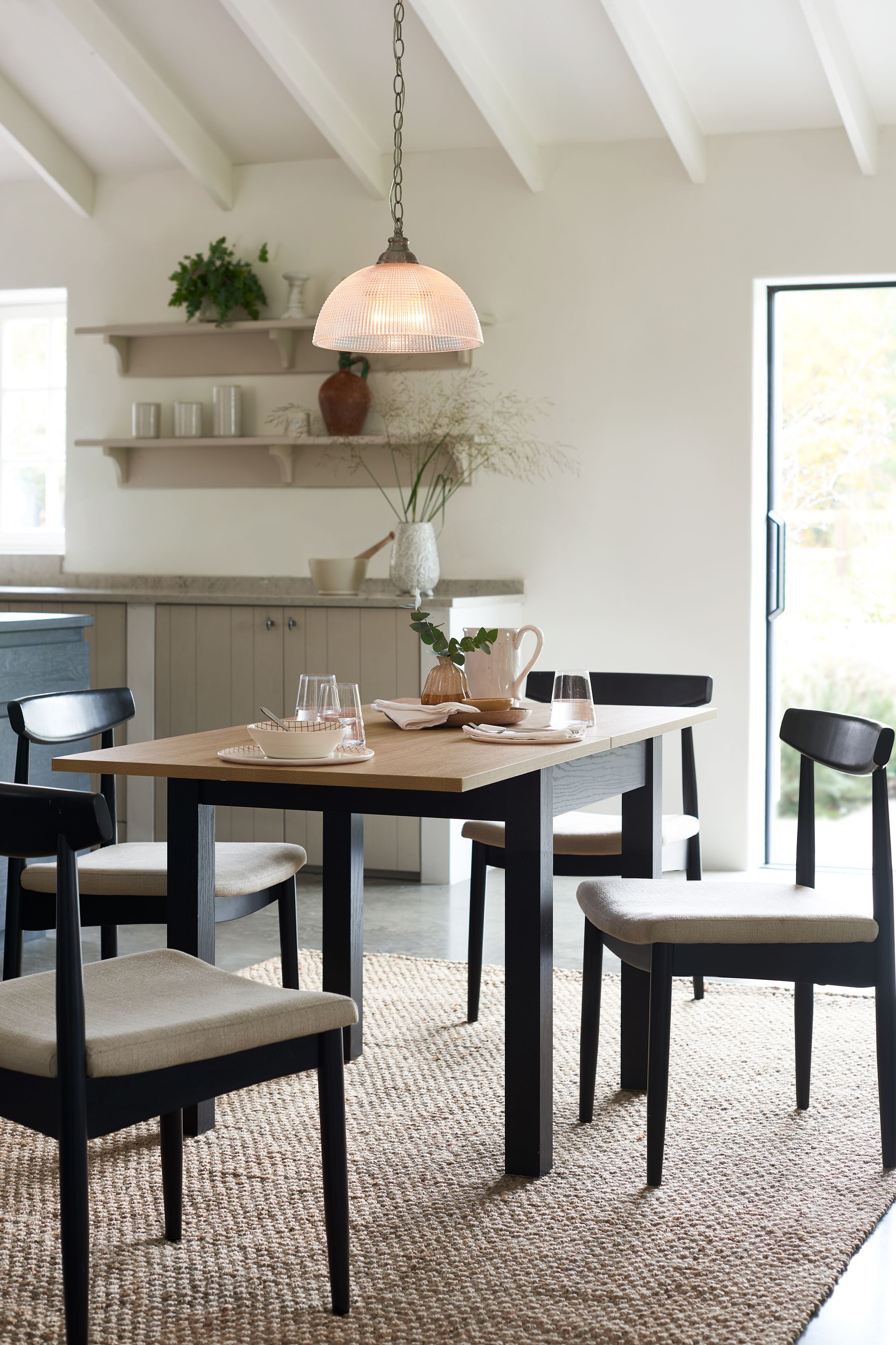 Buy Black Malvern Oak Effect Dining Table from the Next UK online shop