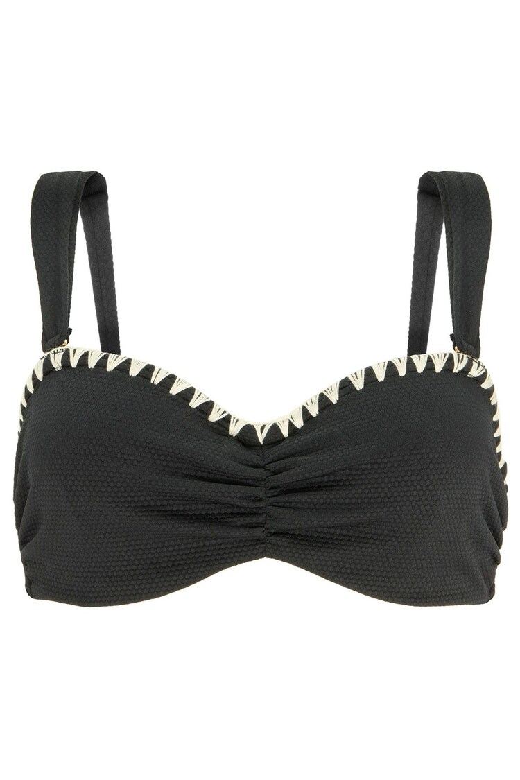Mint Velvet Unwattiertes Bikinioberteil mit Bügeln und Häkeldesign - Image 1 of 1
