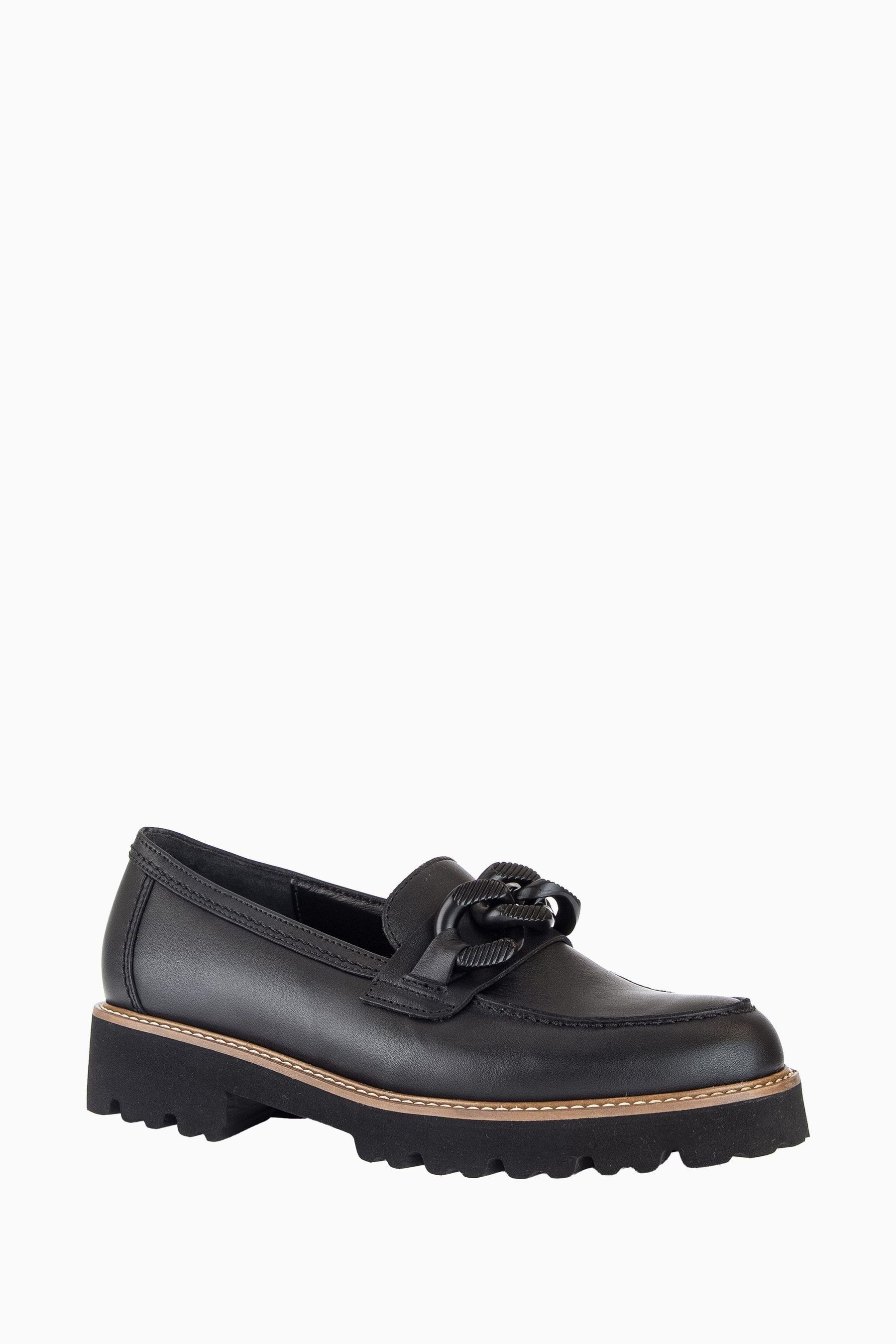 Buy Gabor Squeeze Black Leather Loafers from the Next UK online shop