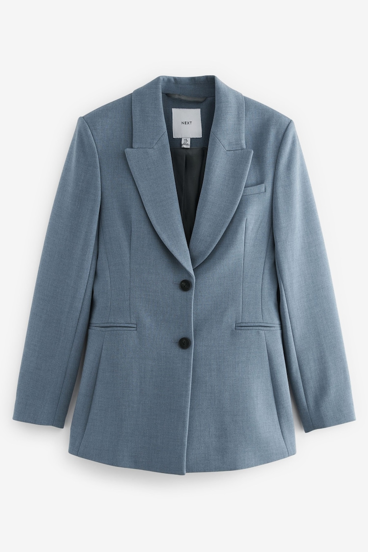 Blue Sculpt Cinch Waist Single Breasted Blazer - Image 1 of 1