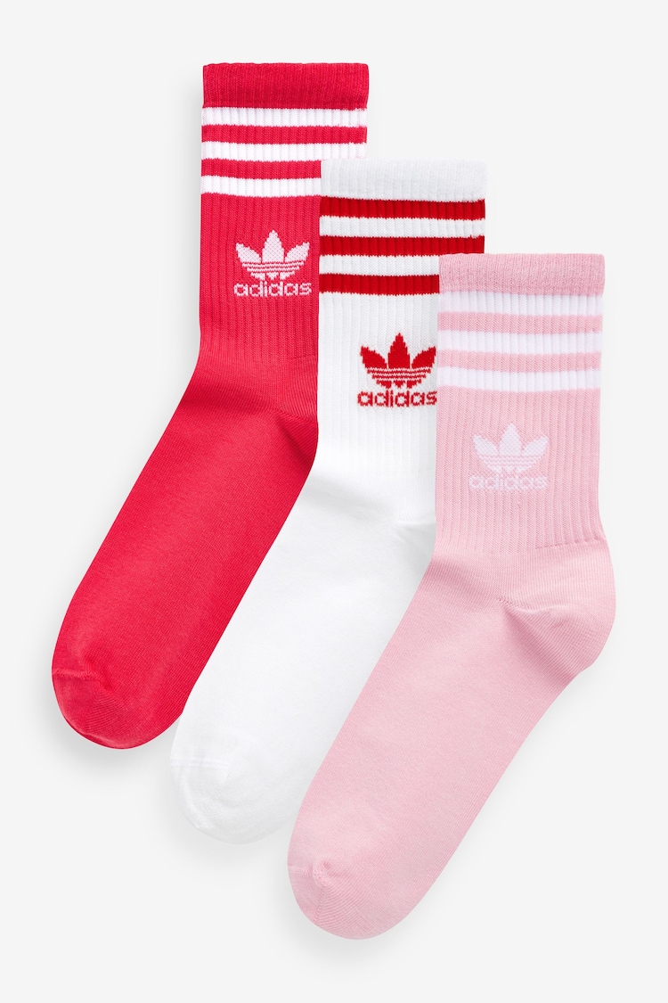 adidas Originals Mid Cut Crew Socks 3 Pairs - Image 1 of 1