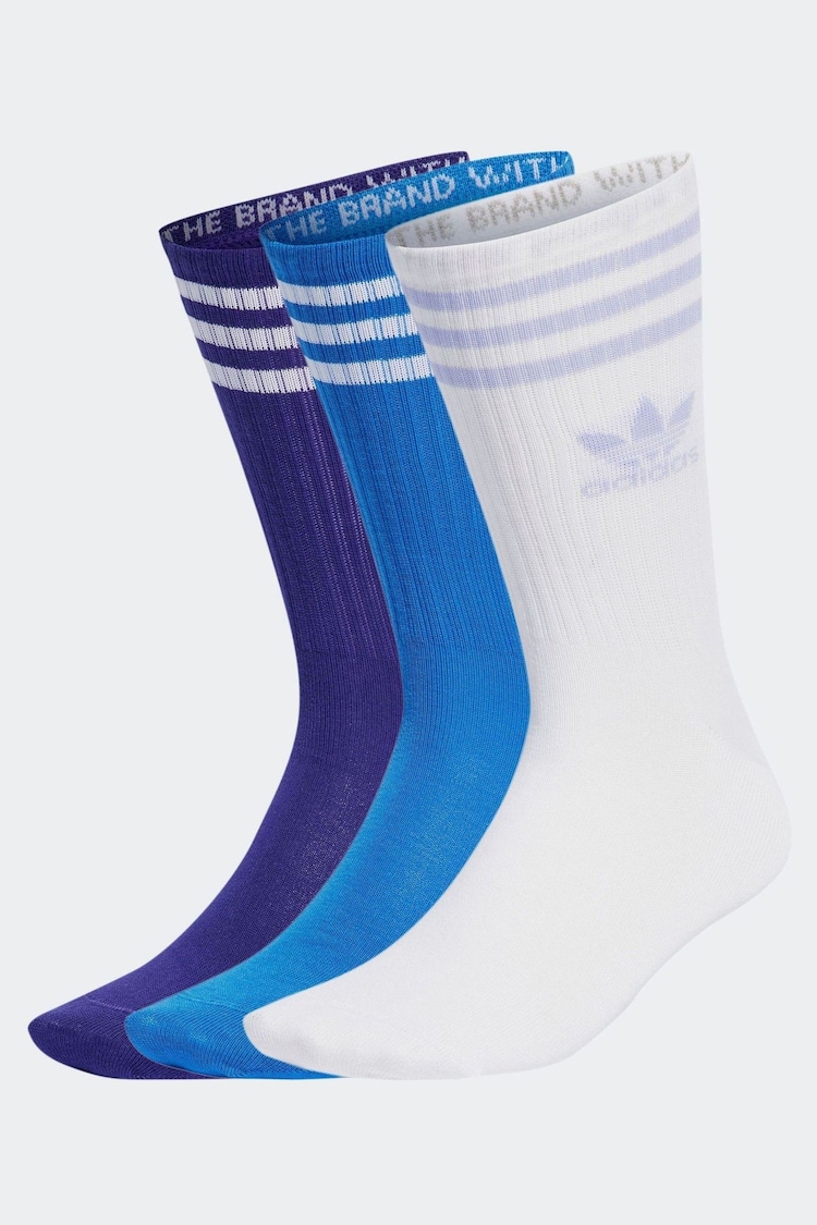 adidas Originals Mid Cut Crew Socks 3 Pairs - Image 1 of 1