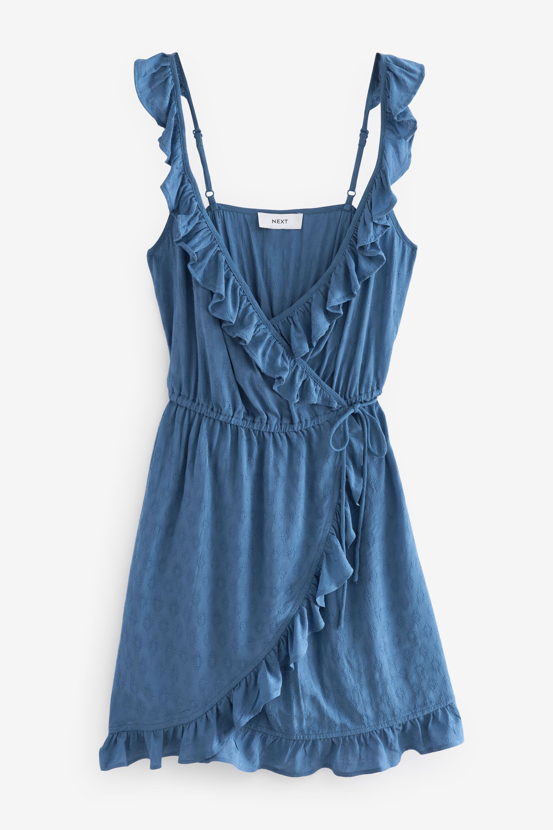 Buy Navy Aztec Mini Wrap Dress from Next Luxembourg