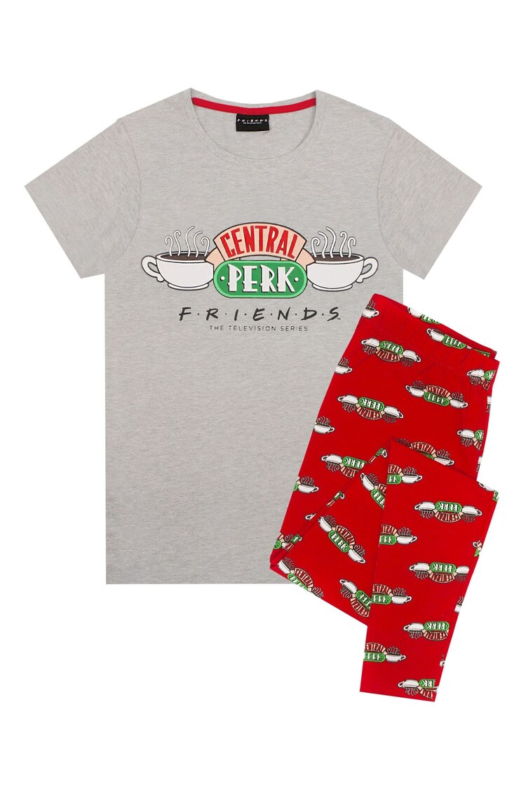 Vanilla Underground Grey Friends Long Leg Pyjamas Set - Image 1 of 1