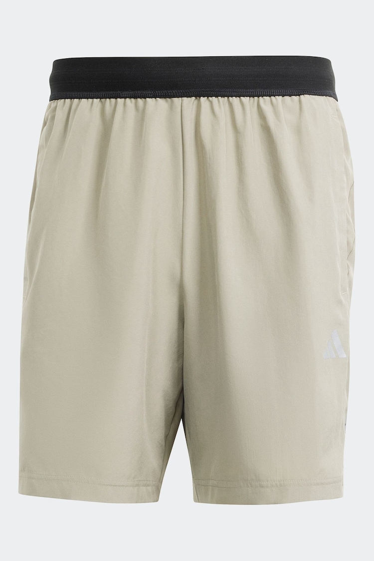 adidas Cream Gym+ Training Woven Shorts - Image 1 of 1
