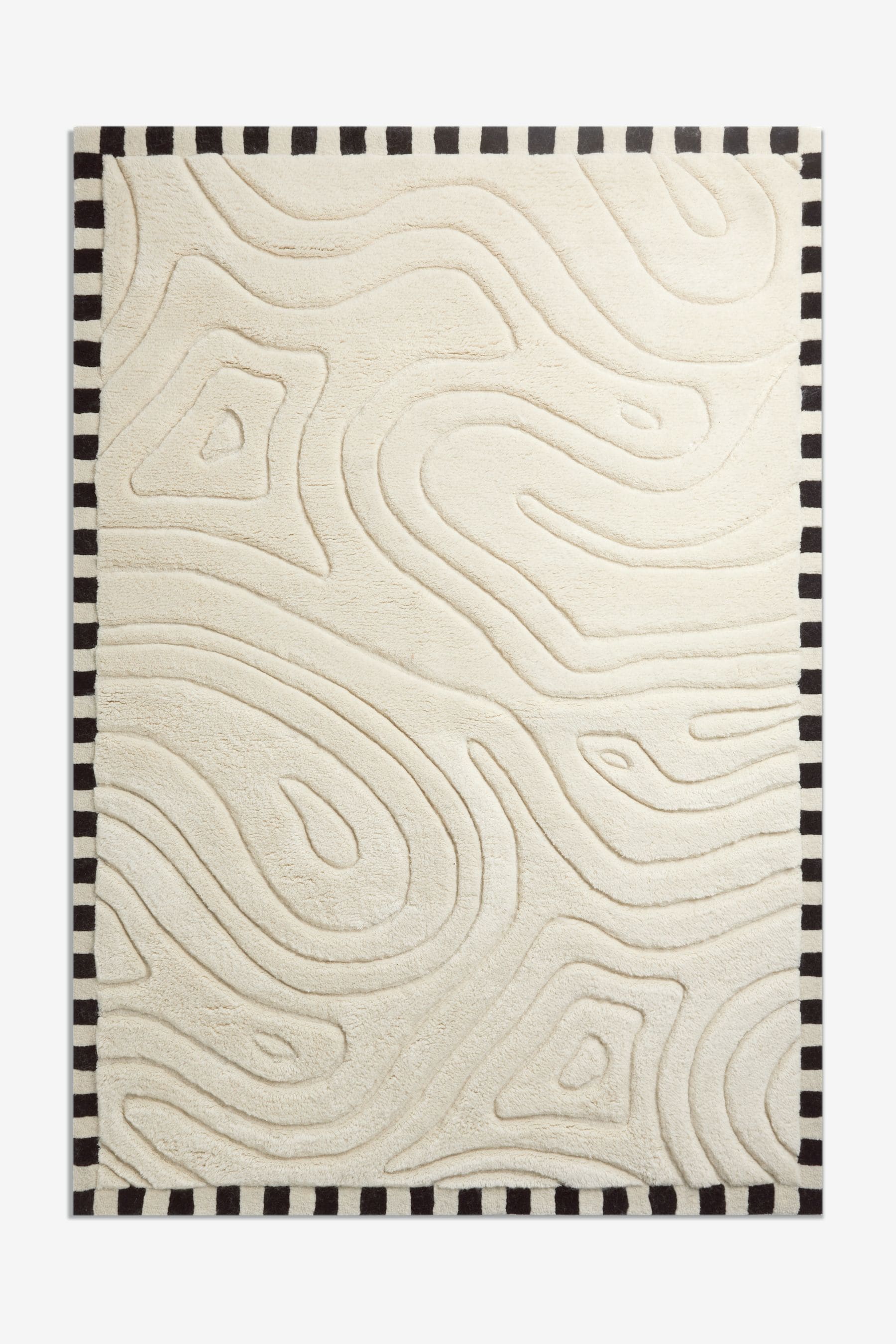 Buy Rockett St George Cream Retro Curve Rug from the Next UK online shop