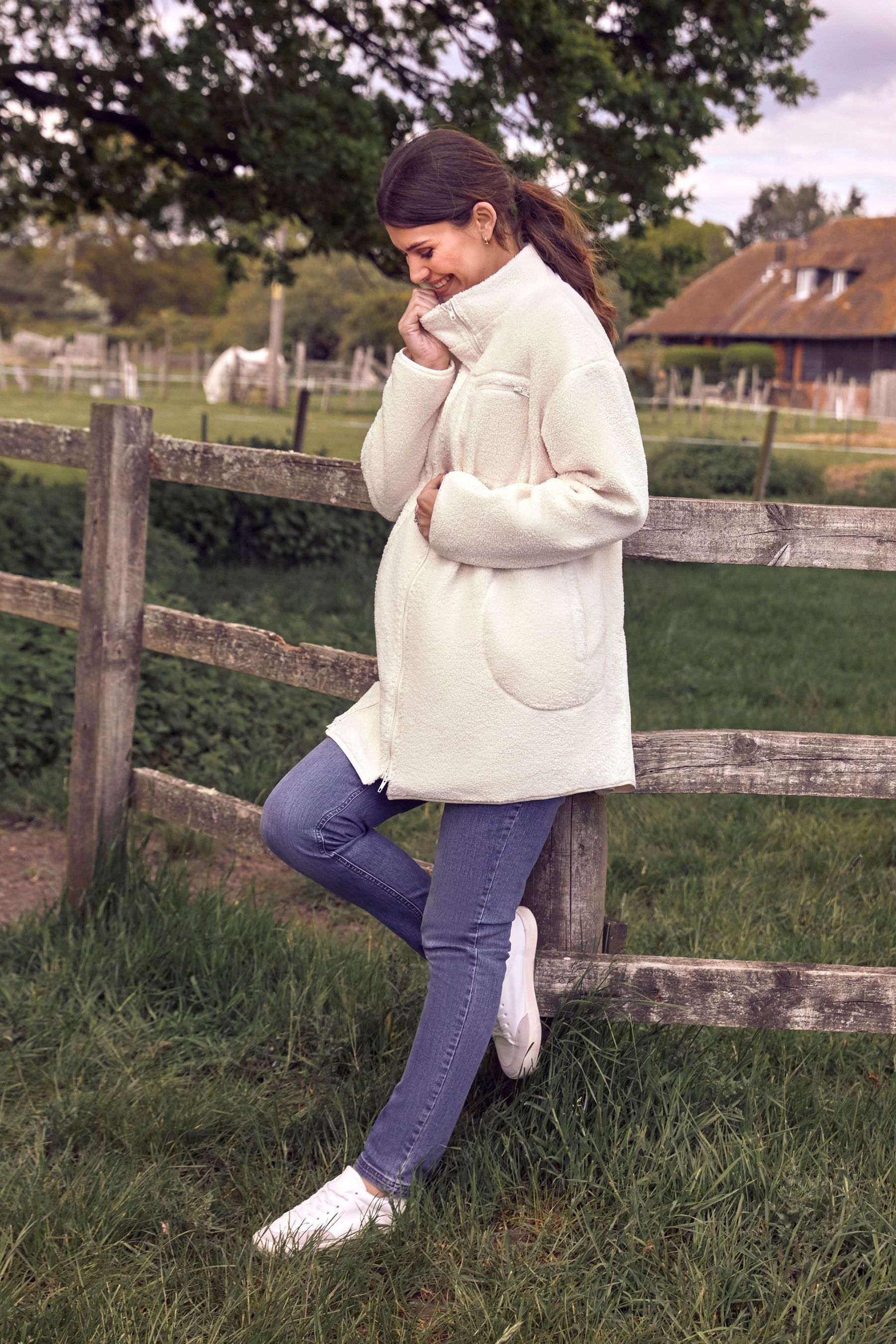 Buy JoJo Maman Bébé Cream 2in1 Maternity Jacket from Next Ireland