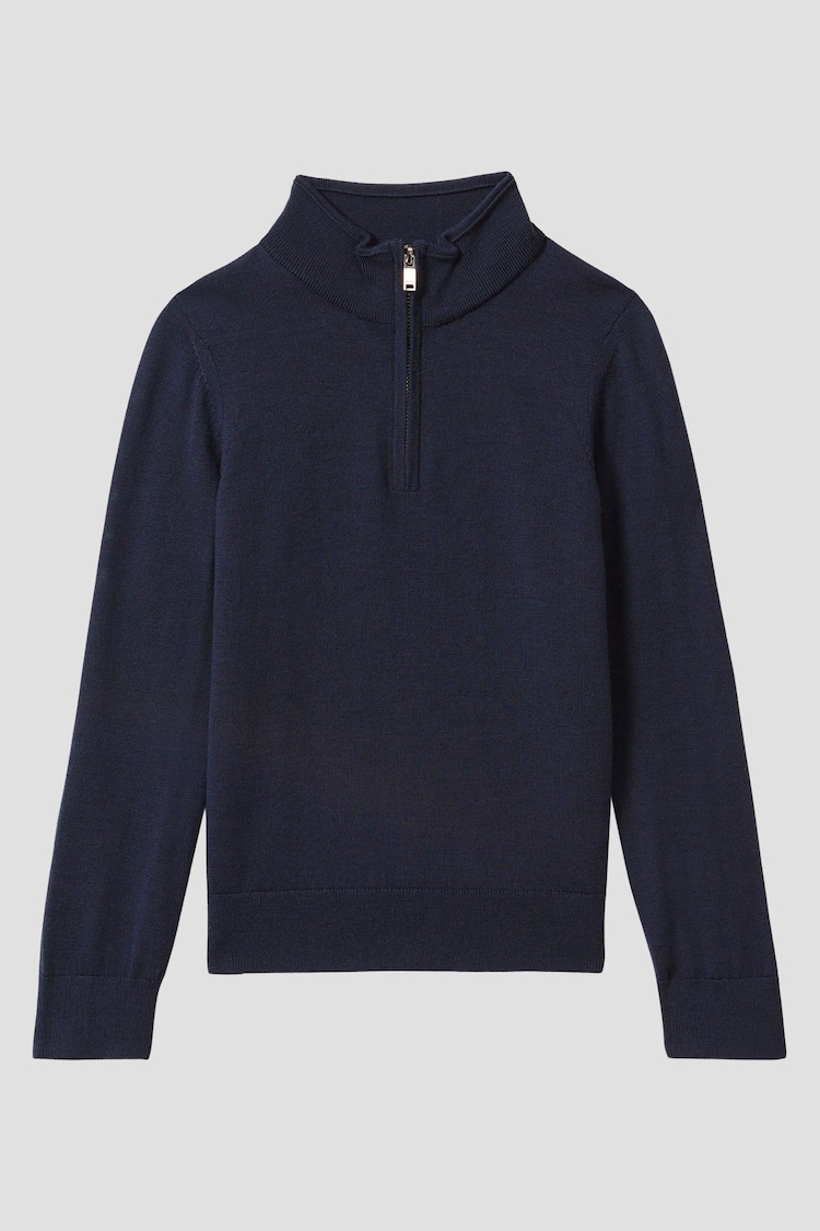 Reiss Blackhall Pullover aus Merinowolle mit kurzem Reißverschluss - Bild 1 von 1