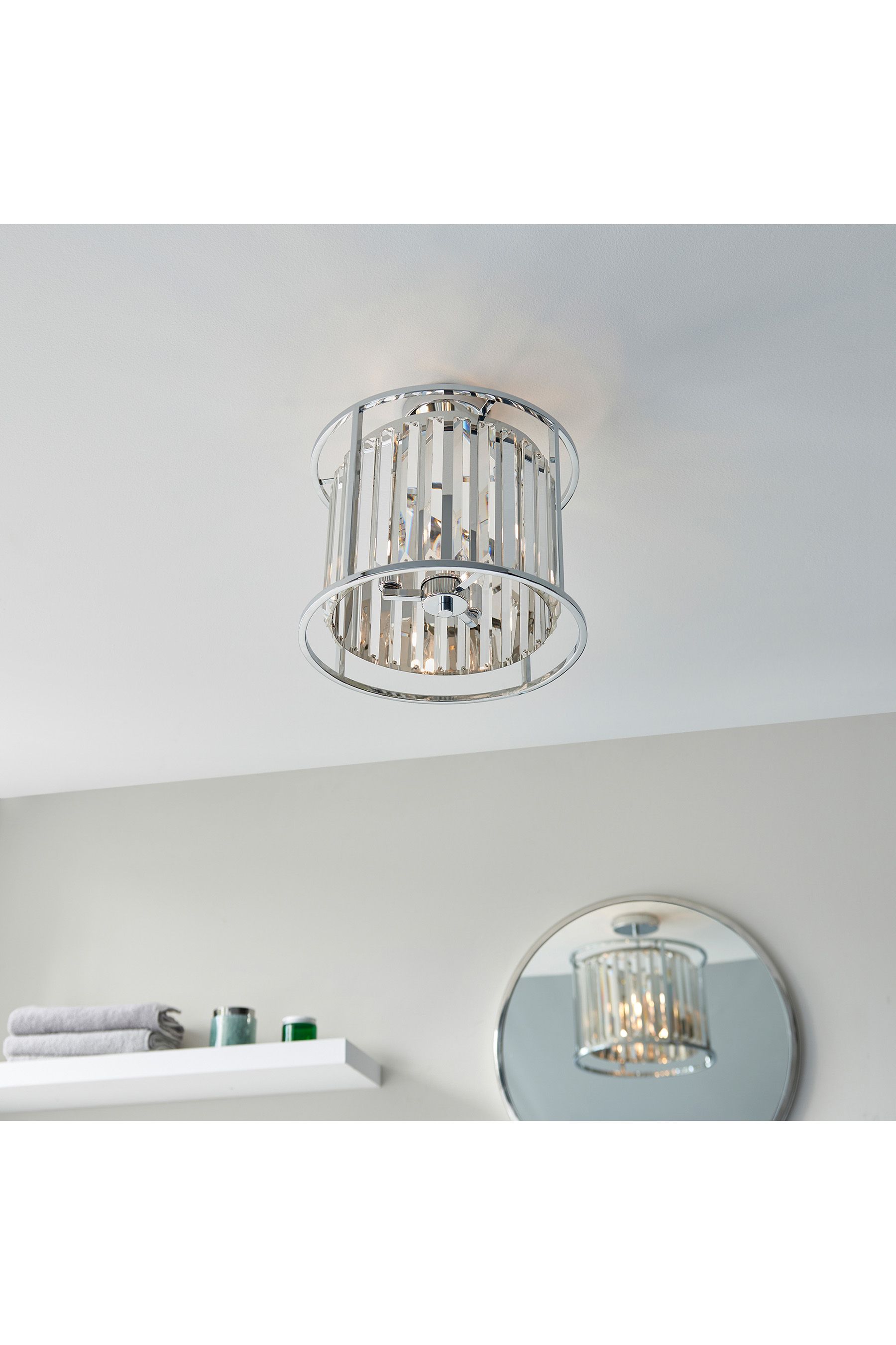 Buy Gallery Chrome Gallery Home Merc Chrome 3 Bulb Bathroom Ceiling